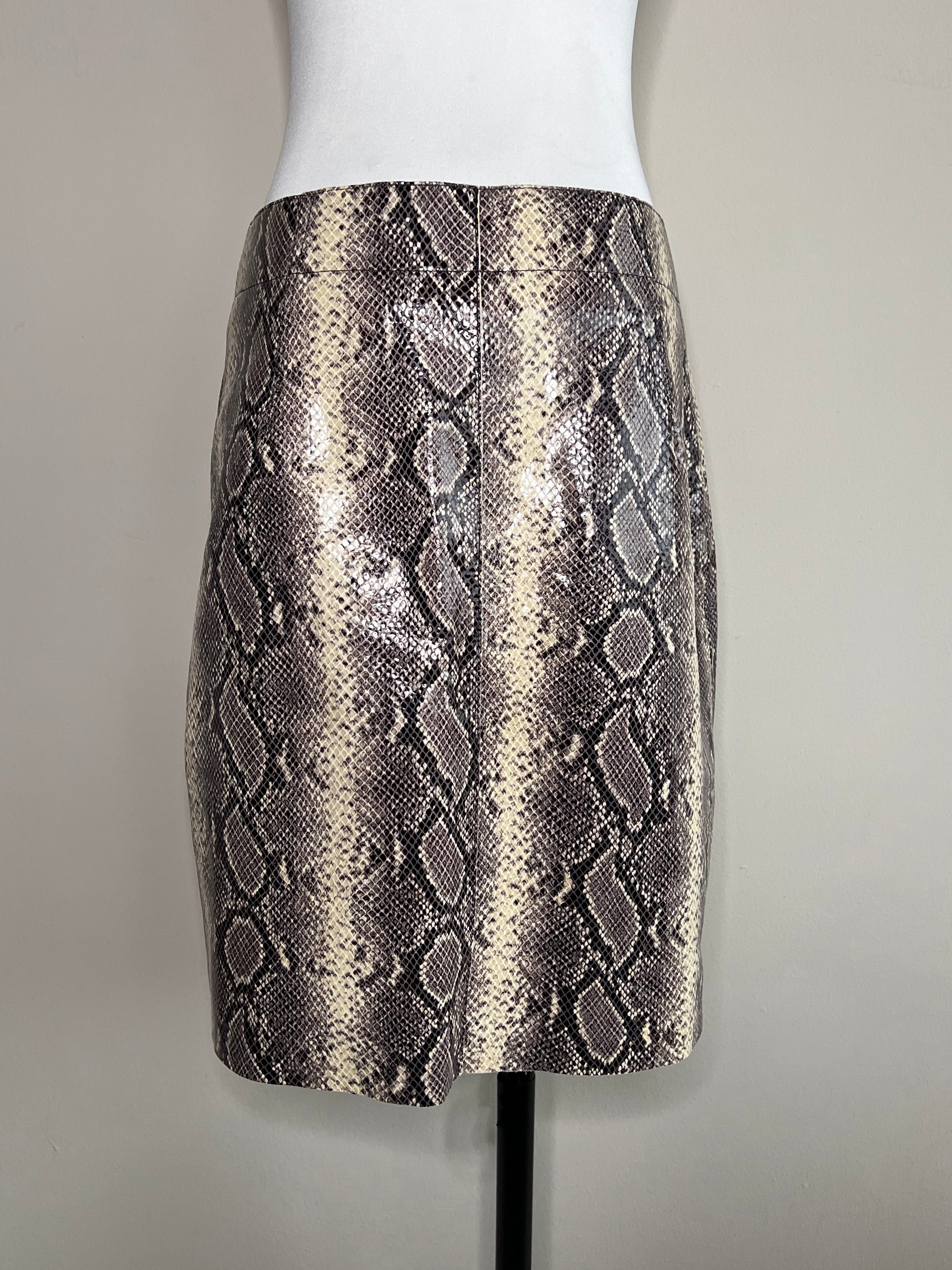 BRAND NEW !! Phyton Leather skirt - SANDRO