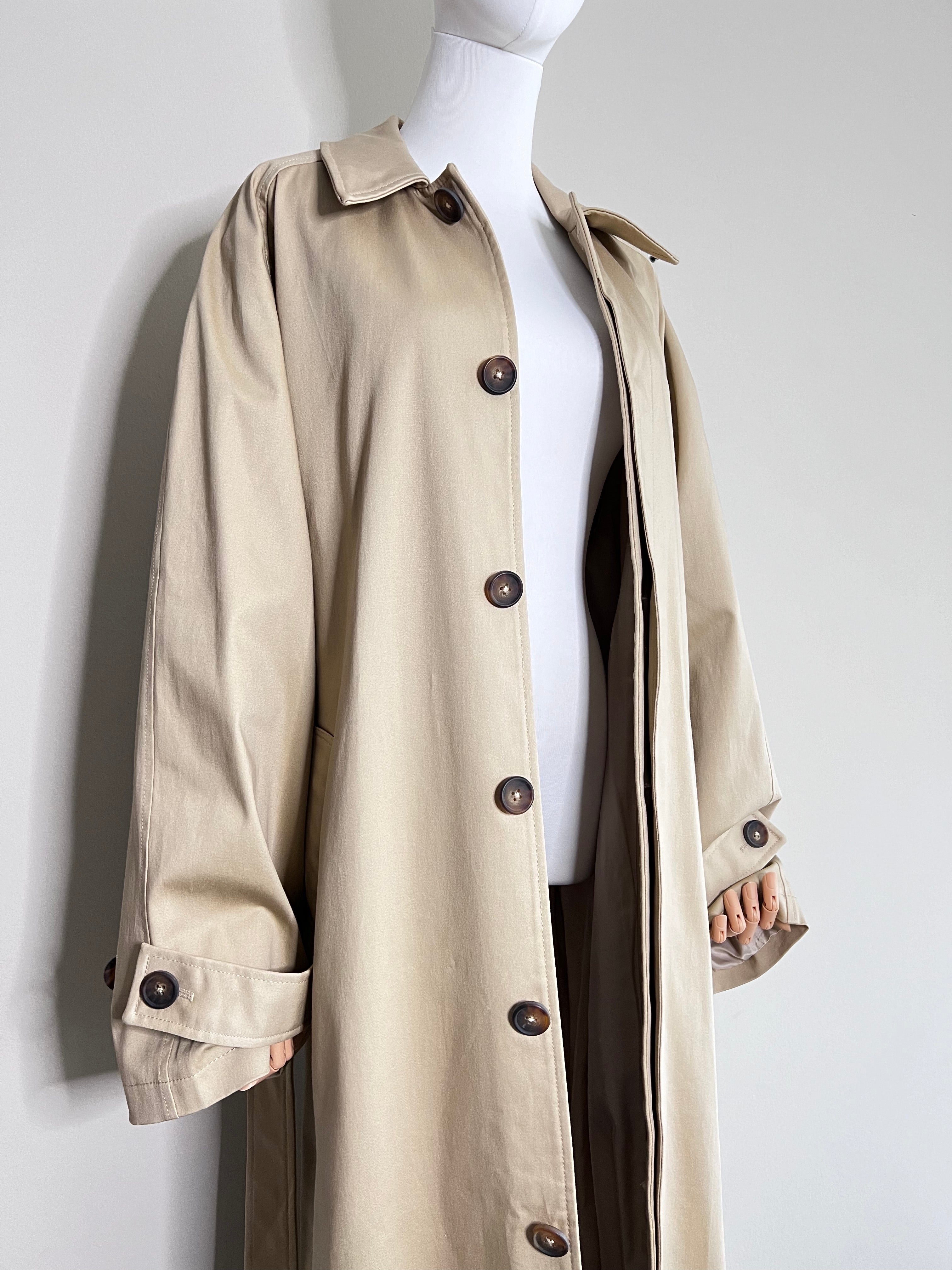 Brand New !! Brown long Trench belted coat - LACADEMIE