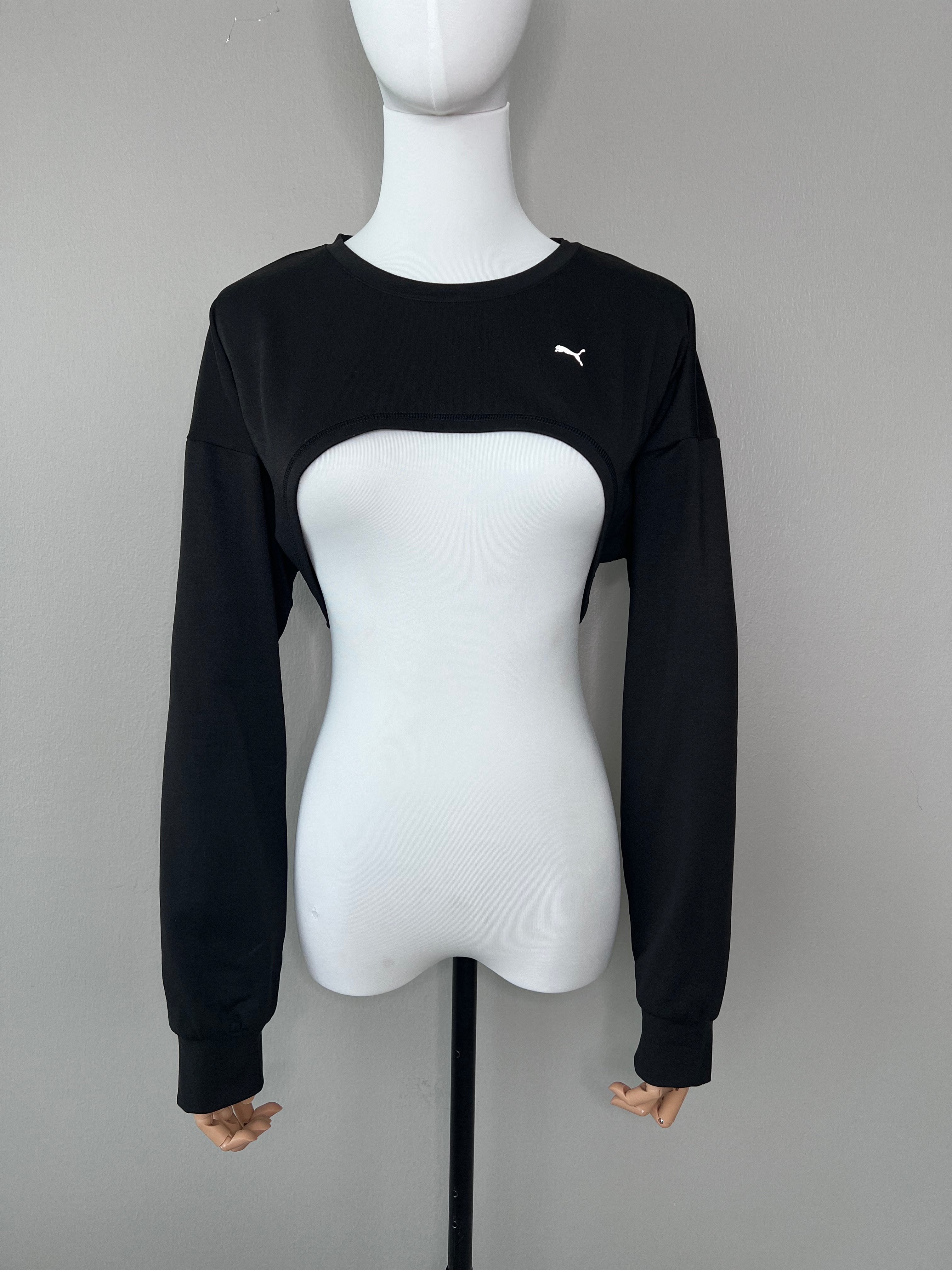 BRAND NEW ! Black Forever Luxe Cloudspun Long-sleeveTop - PUMA