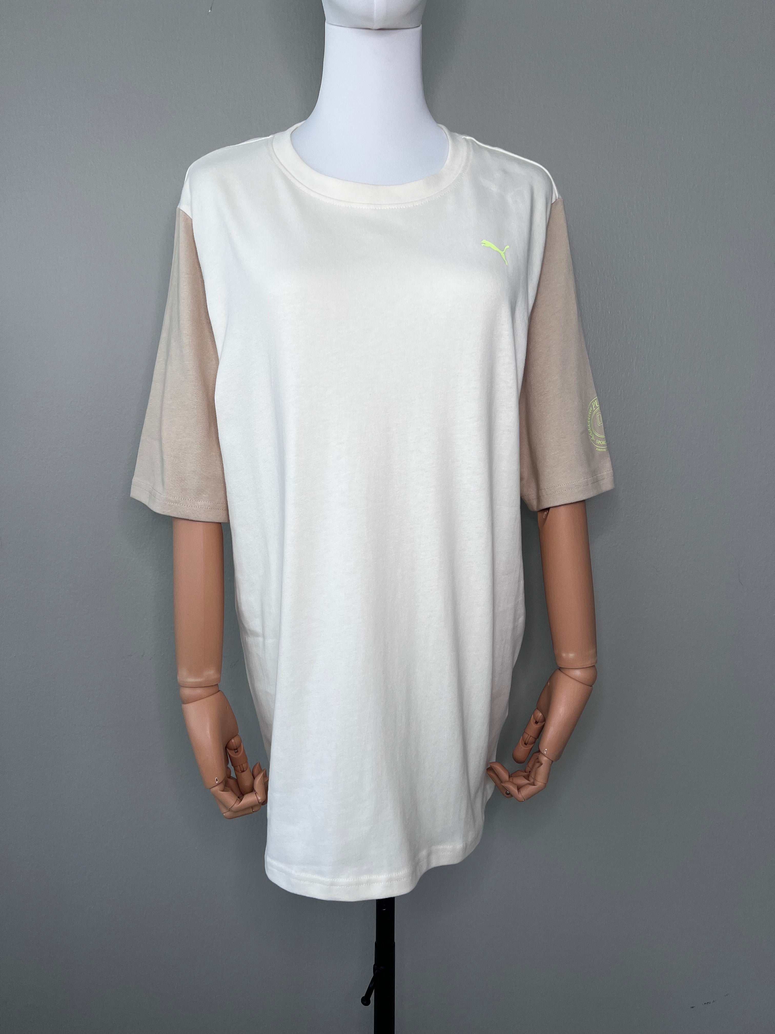 BRAND NEW ! Frosted Ivory-Granola Color Over Sized Unisex Tee - PUMA