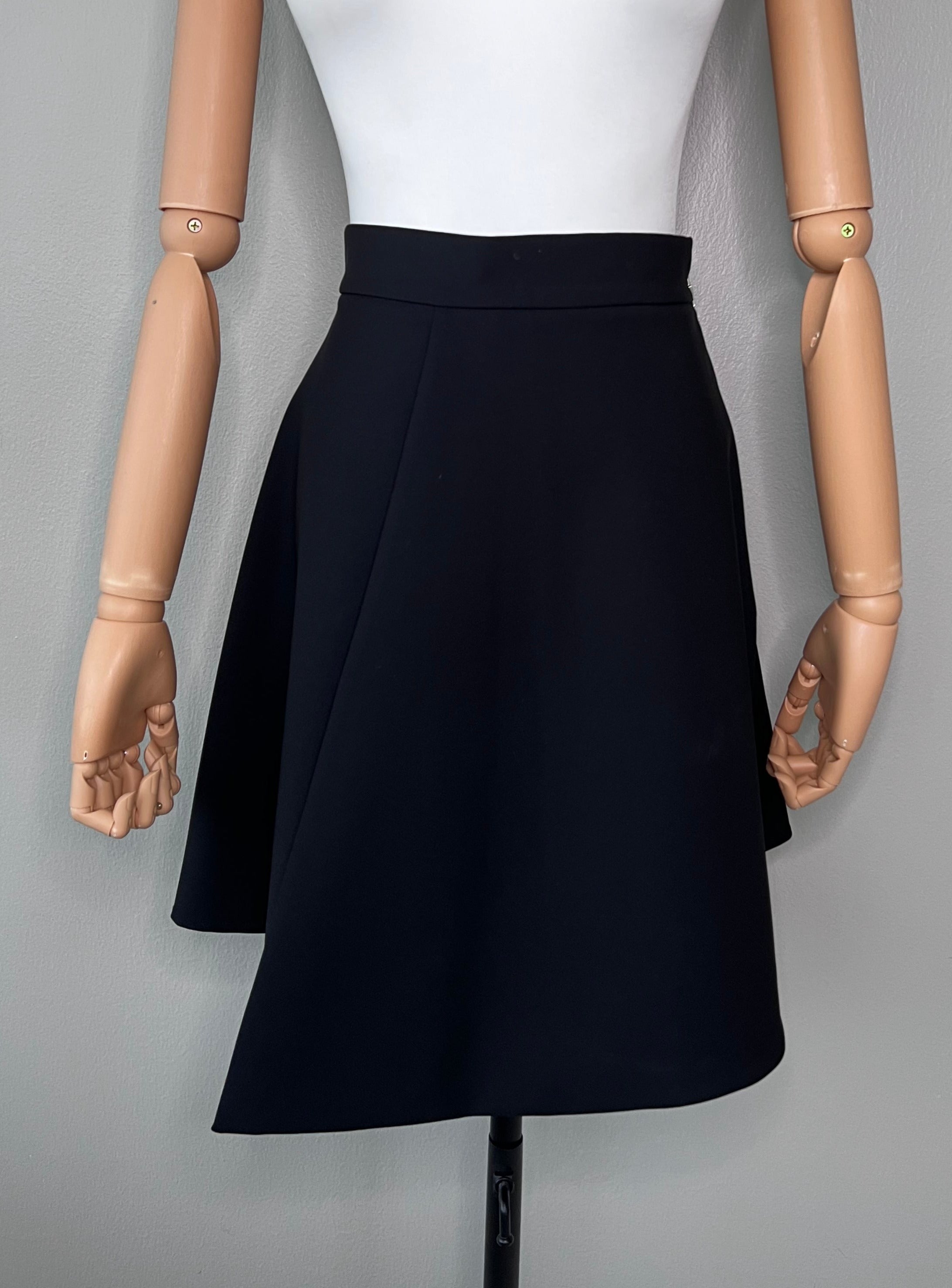 Black Unsimmetric Style skirt - Elisabetta Franchi