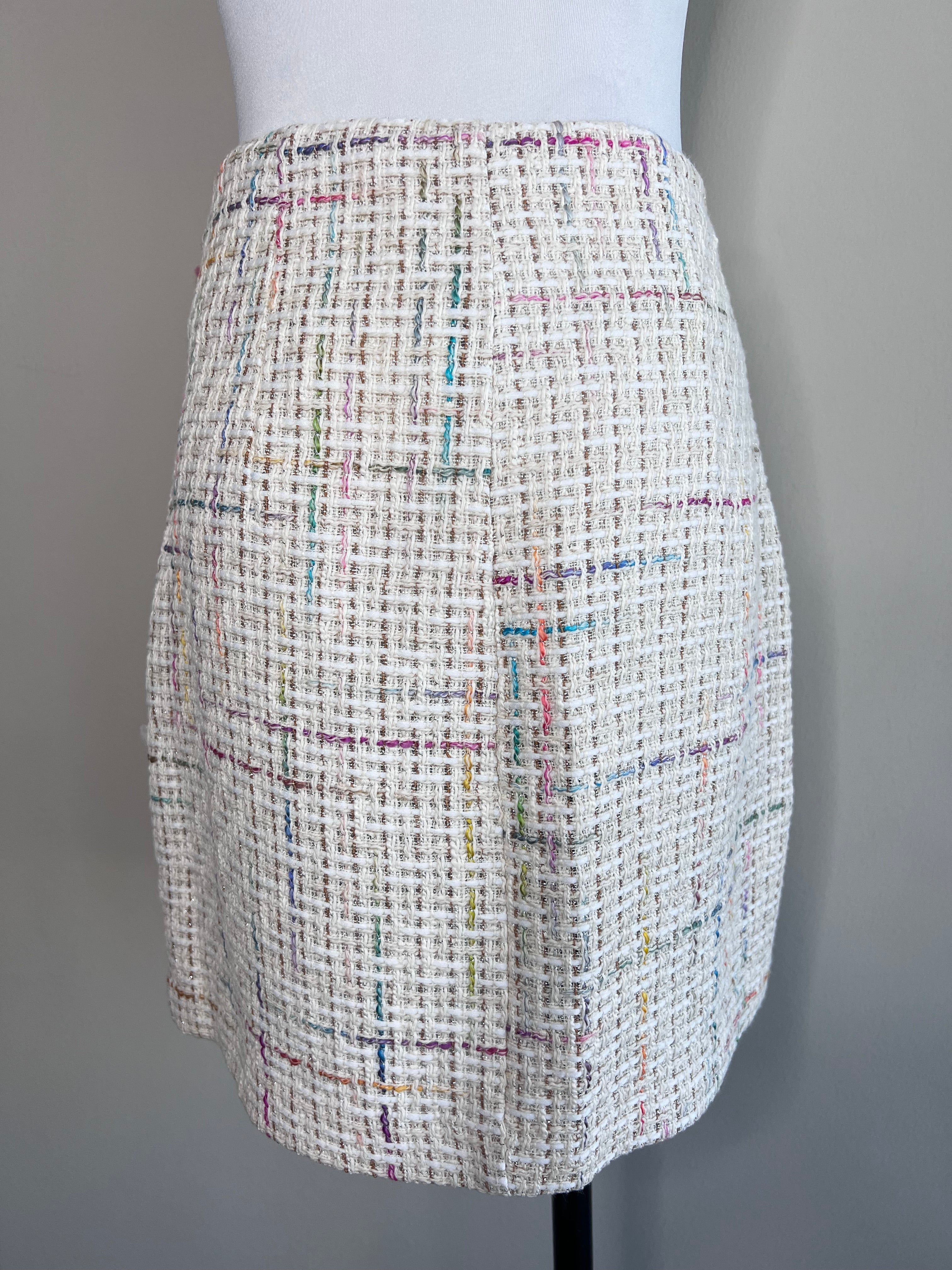 Brand new tweed-designed multi-color tight mini skirt. - ASOS