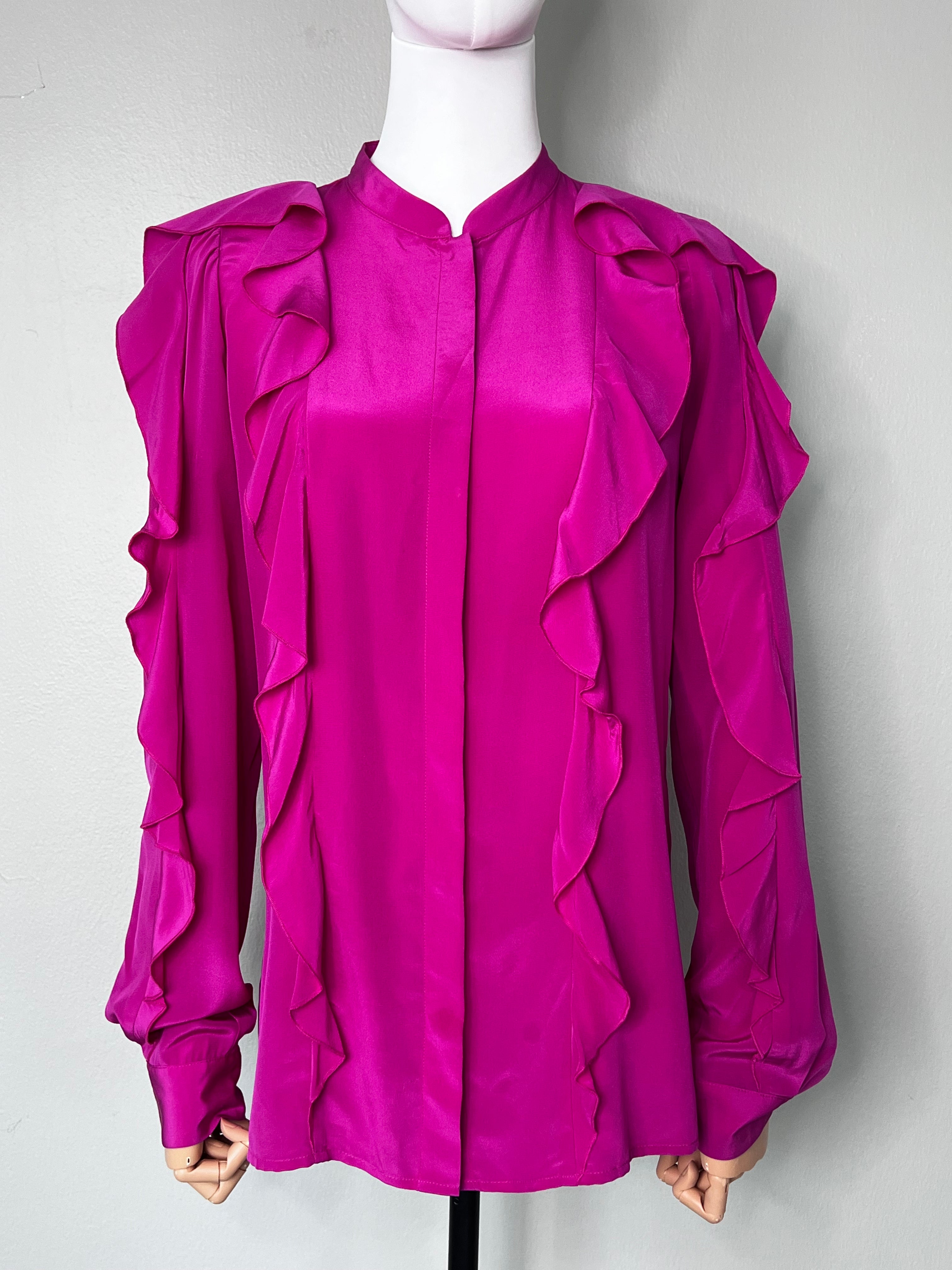 Fucia pink shirt with raffles design - See by Chloe