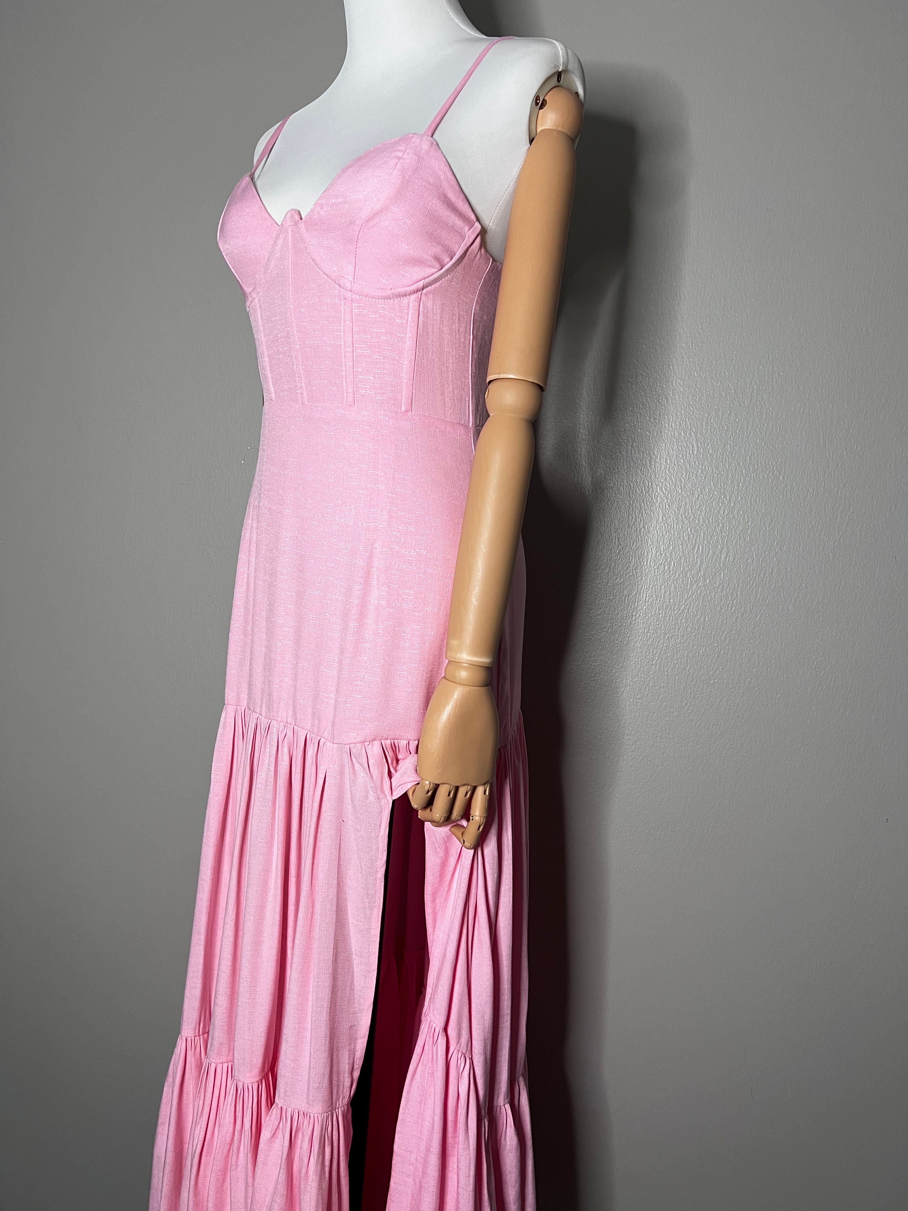 Pink Long Dress - Seven Wonders