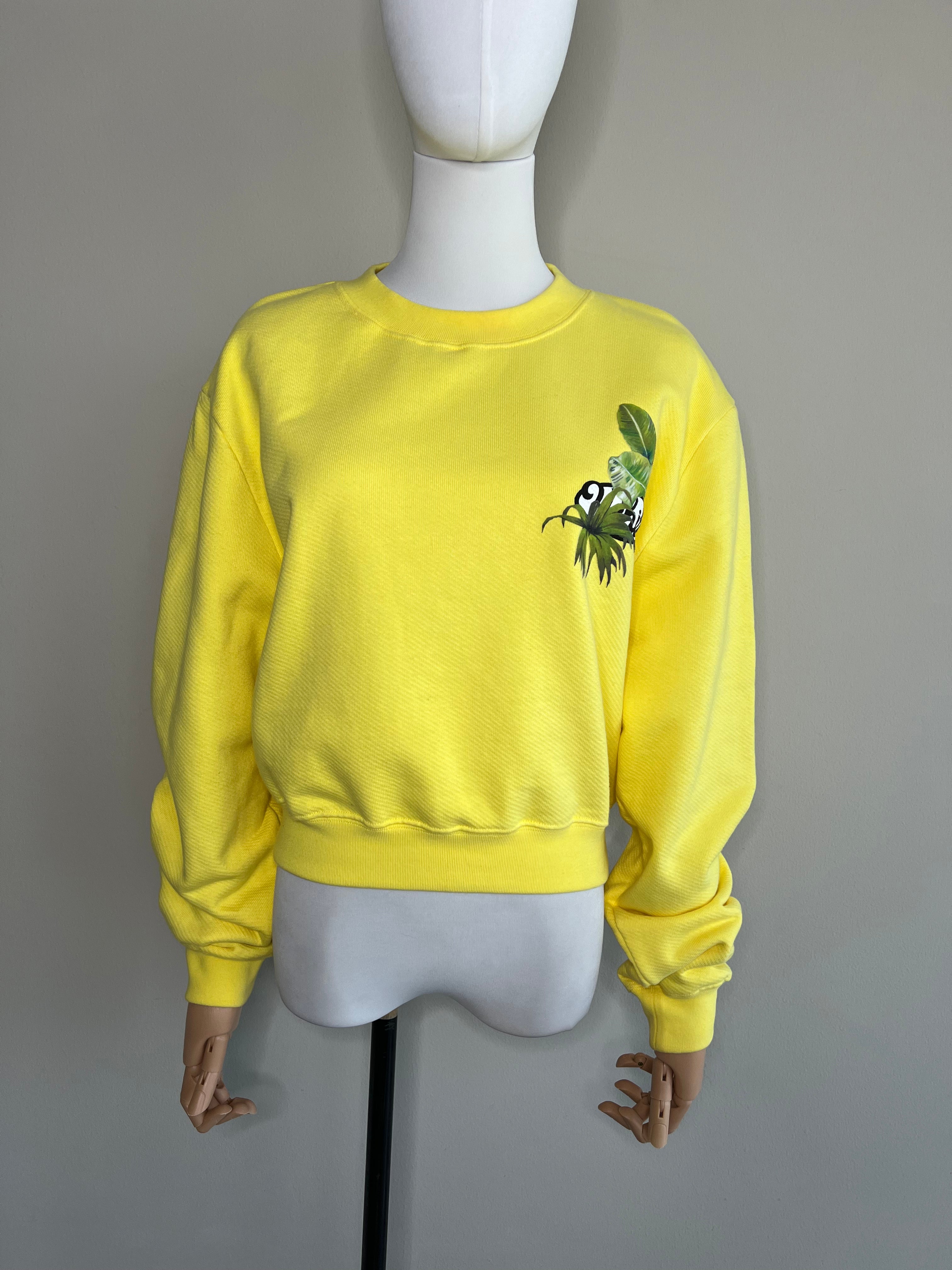 Yellow Racing crewneck sweatshirt - OFF-WHITE