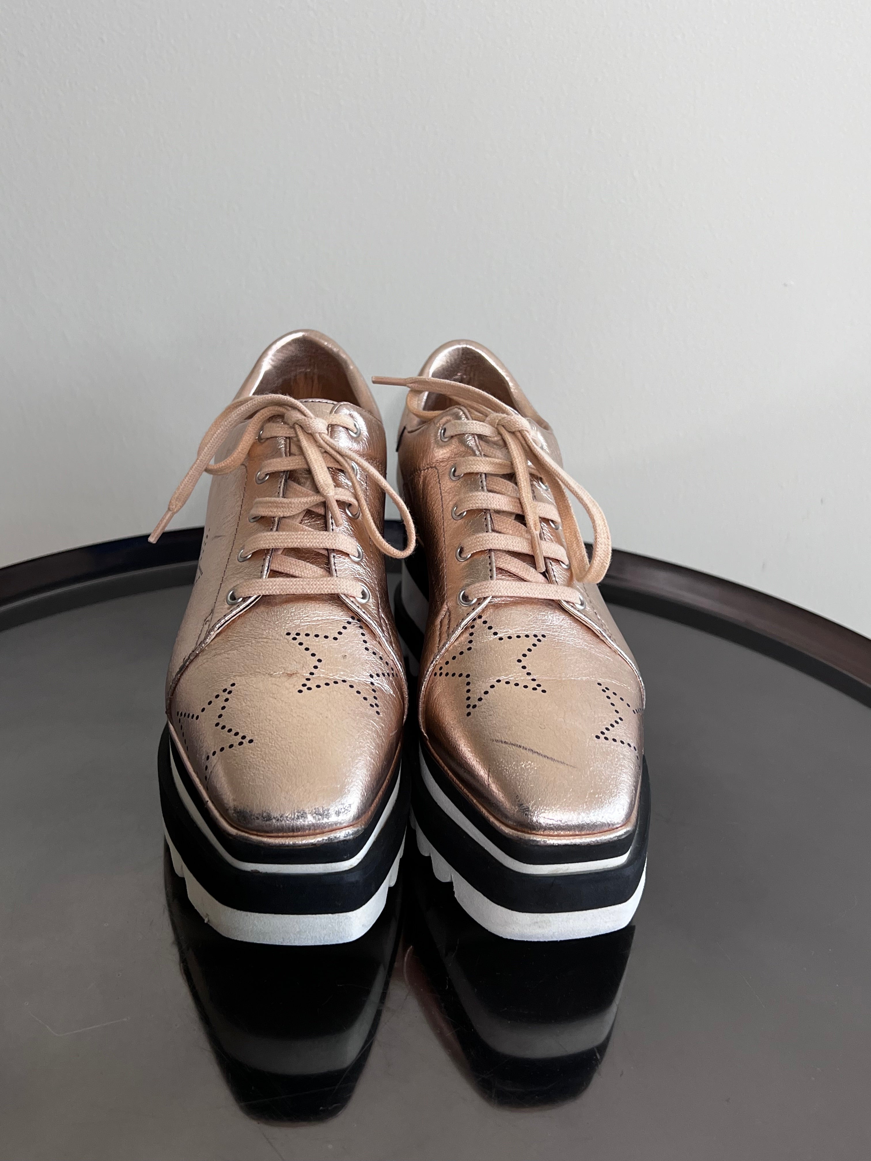 Stella mccartney rose gold clearance shoes