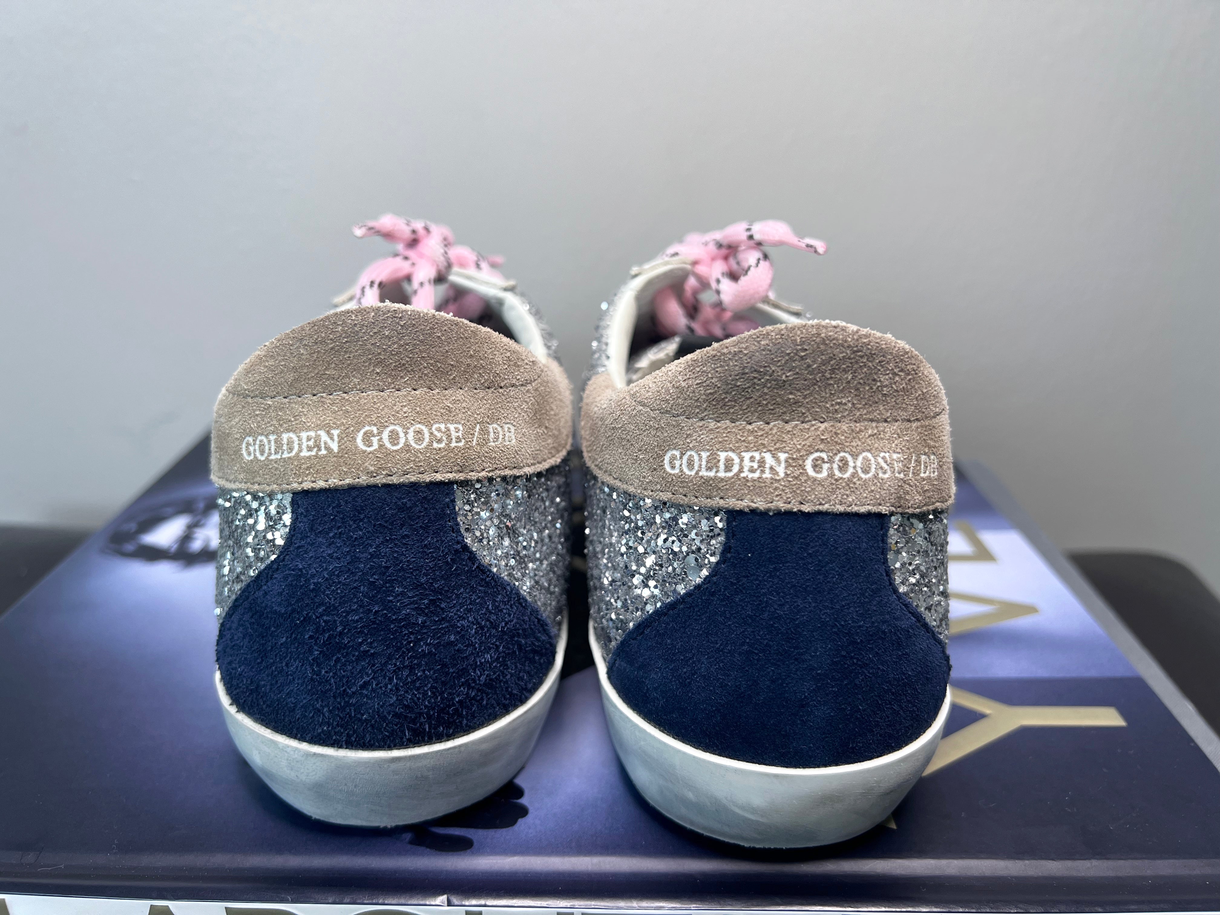 Super Star Classic Silver Glitter Sneakers - Golden Goose