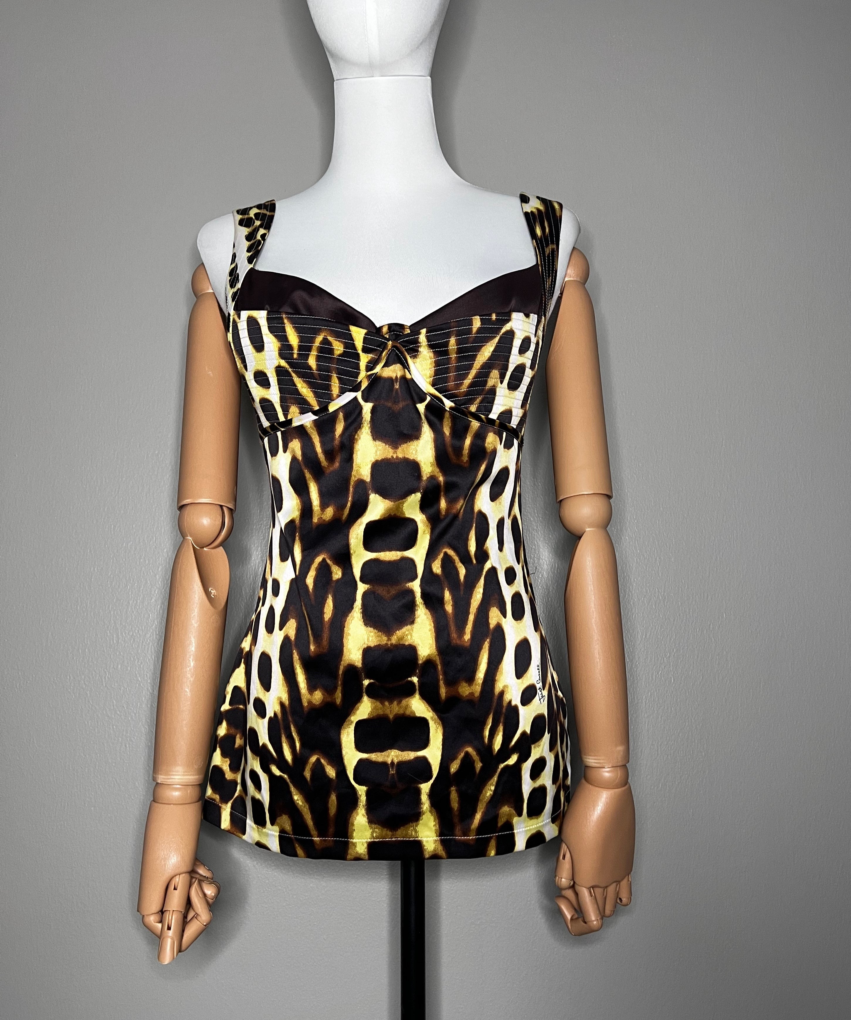 leopard print corset top - JUST CAVALLI