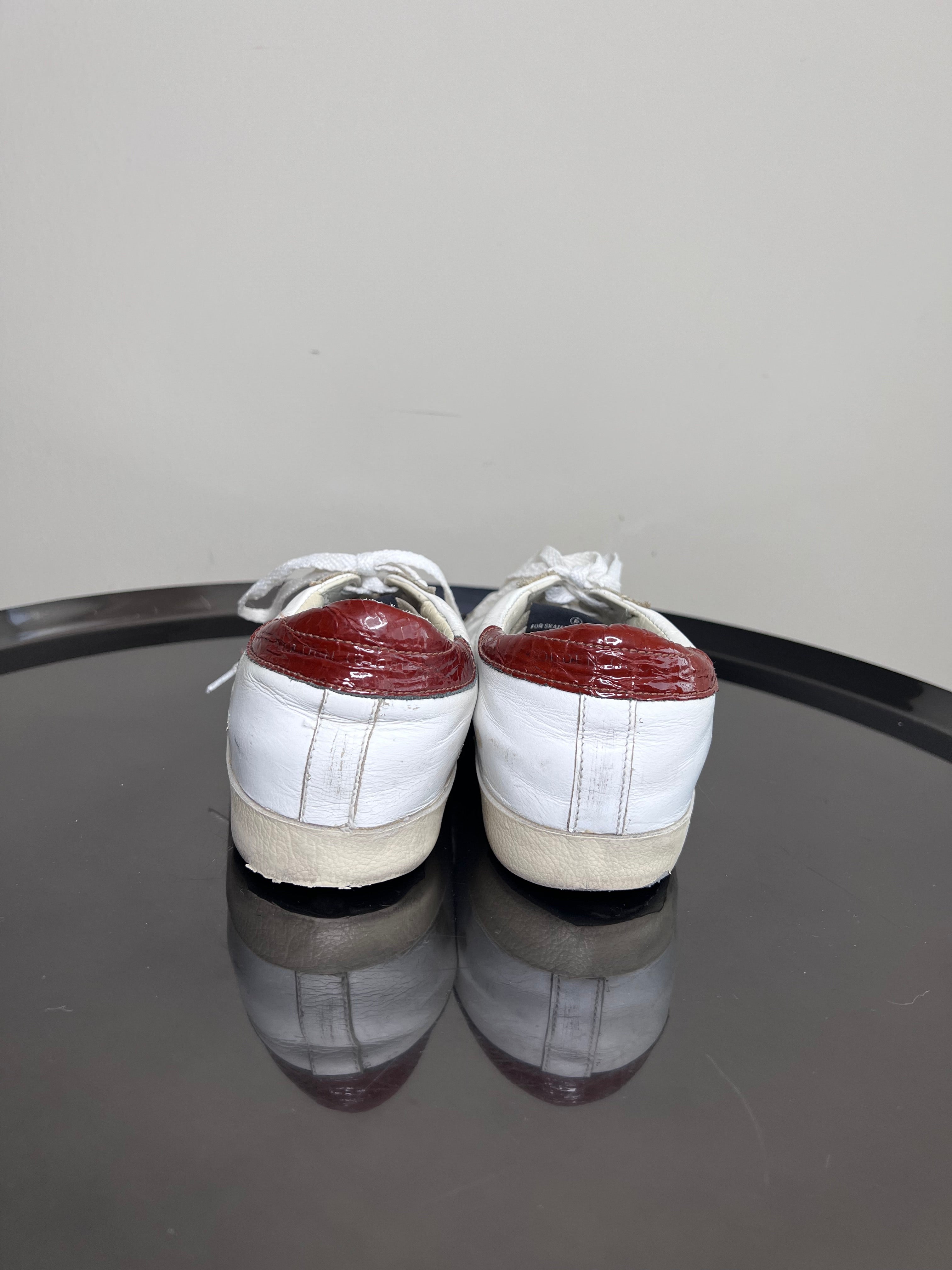 White & Red Superstar sneaker - GOLDEN GOOSE