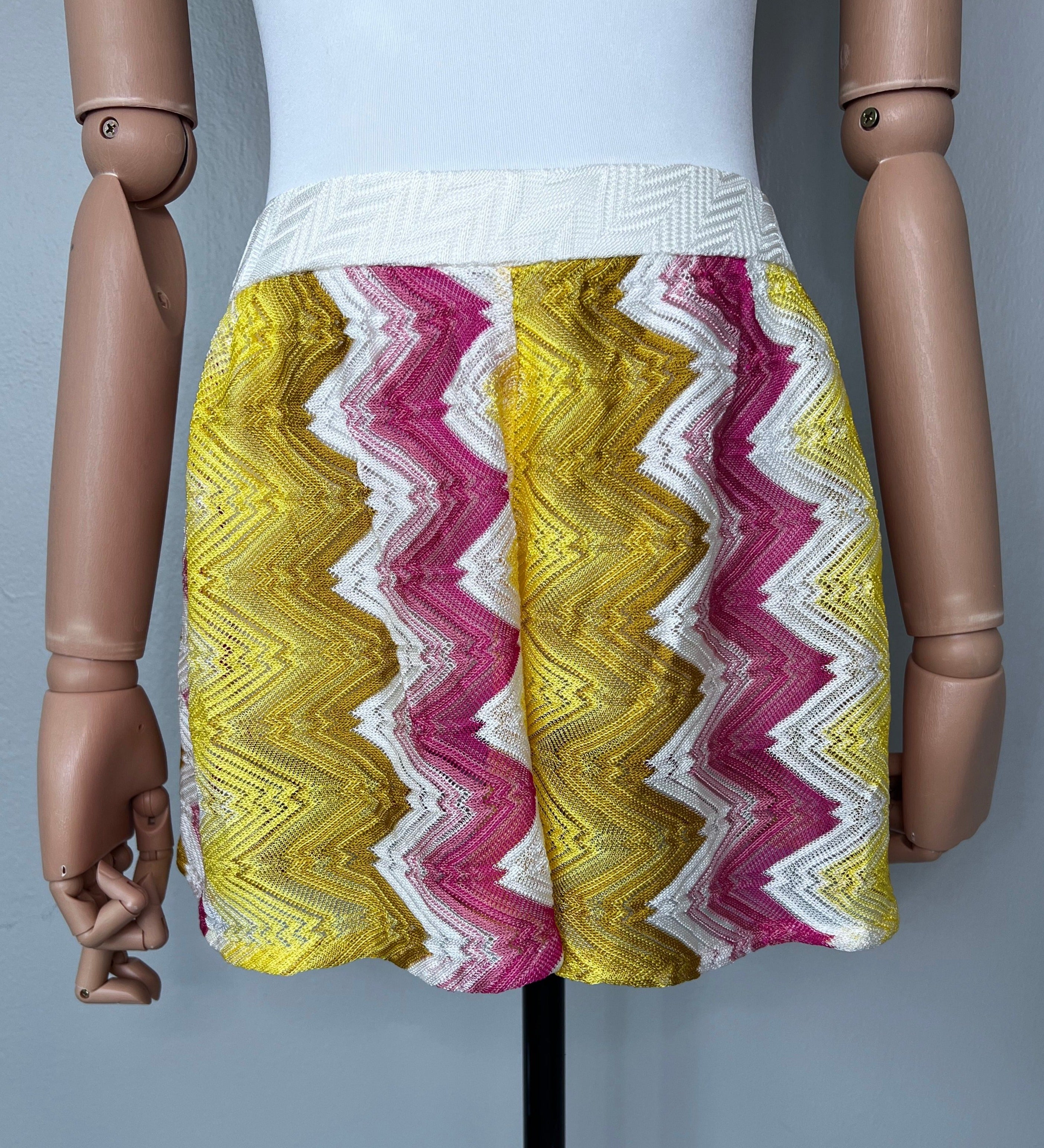 Brand new Missoni mare colorful knit zigzag shorts- Missoni