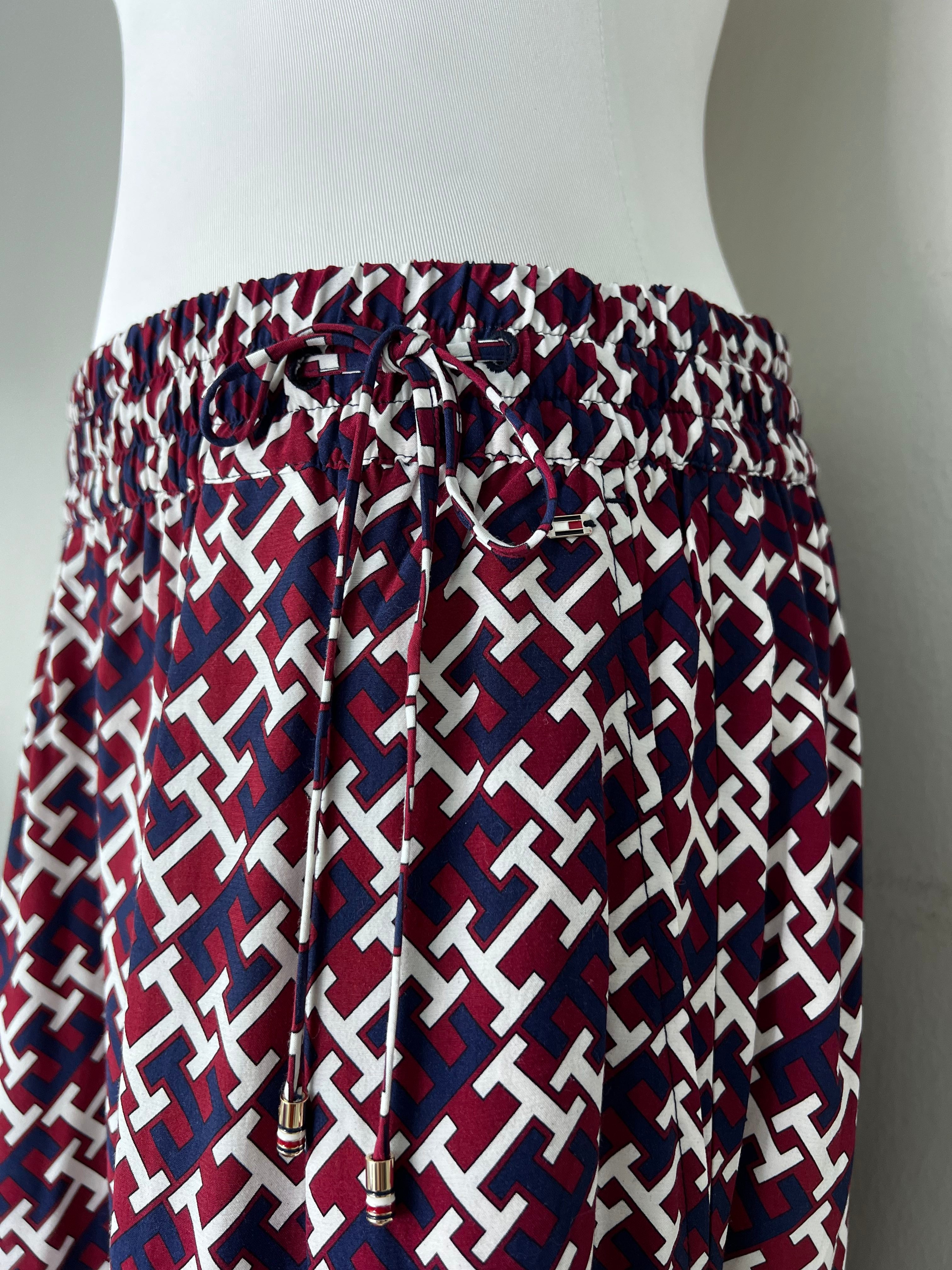 BRAND NEW! Multi-color monogram flowy pull on pants - TOMMY HILFIGER