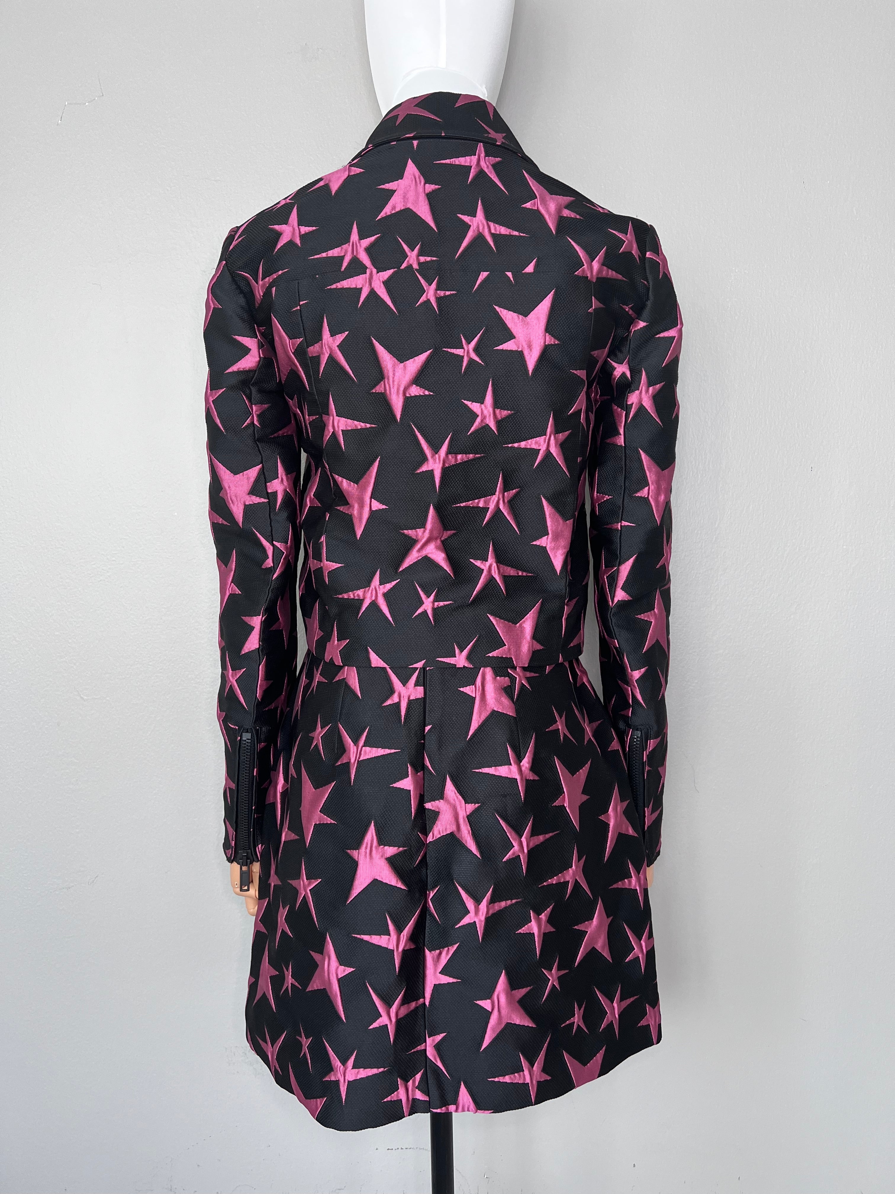 A set of black and pink star patterned two piece - MSGM