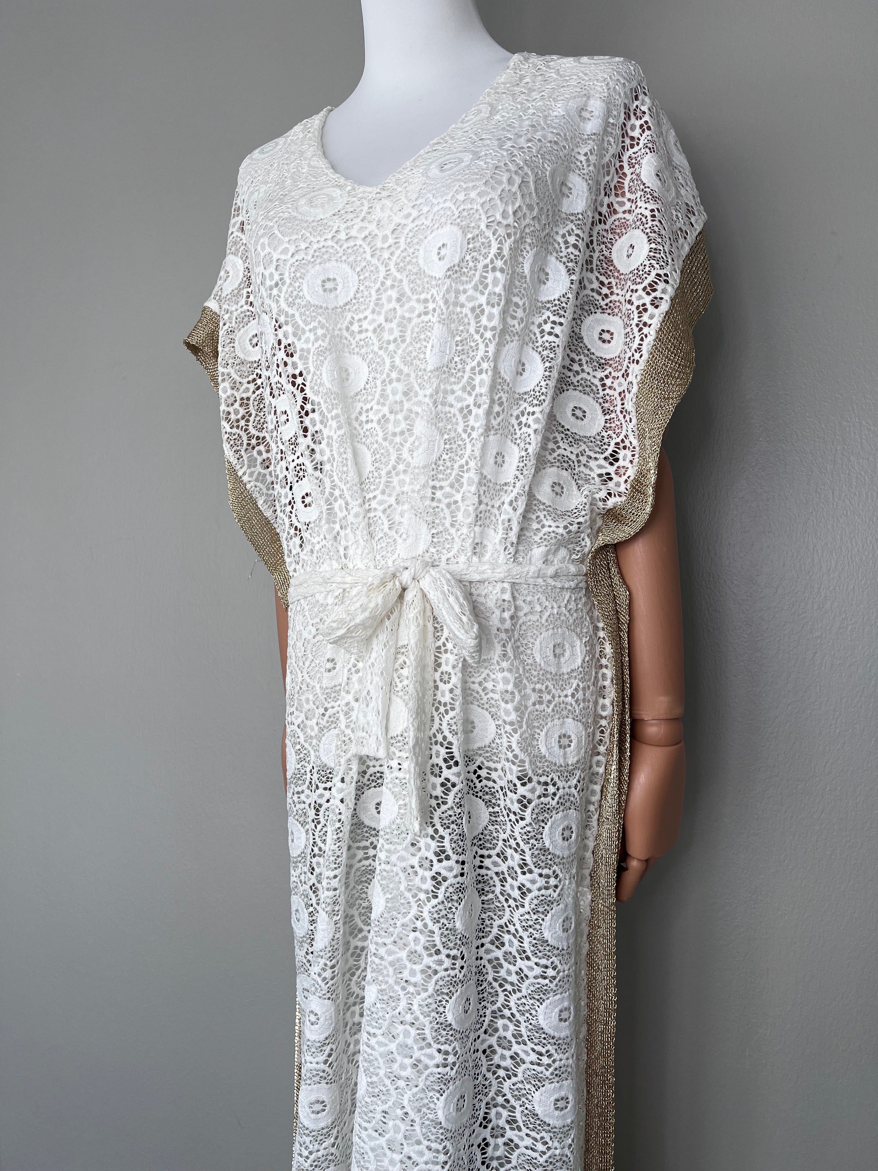White widebody cotton sheer dress - MARK'S THER