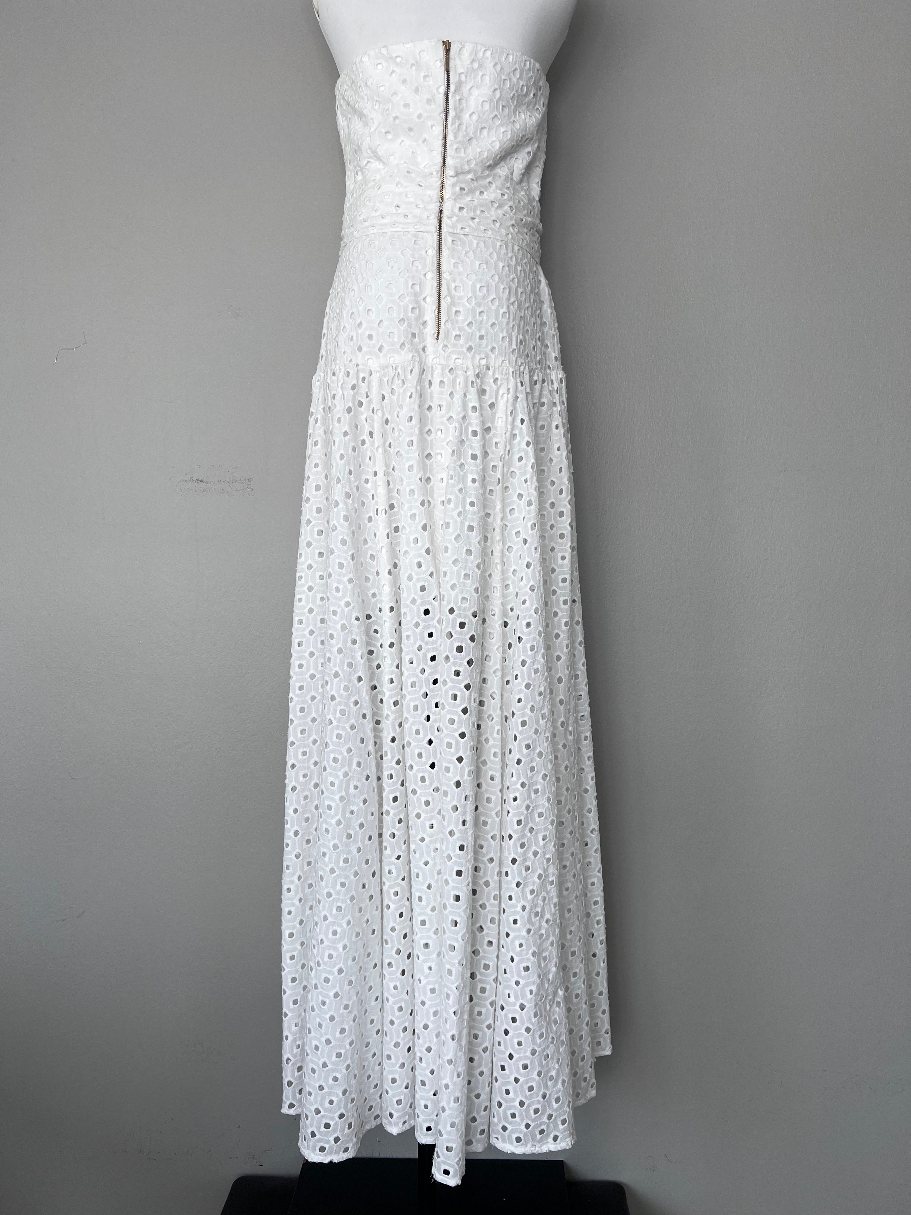White maxi beach dress