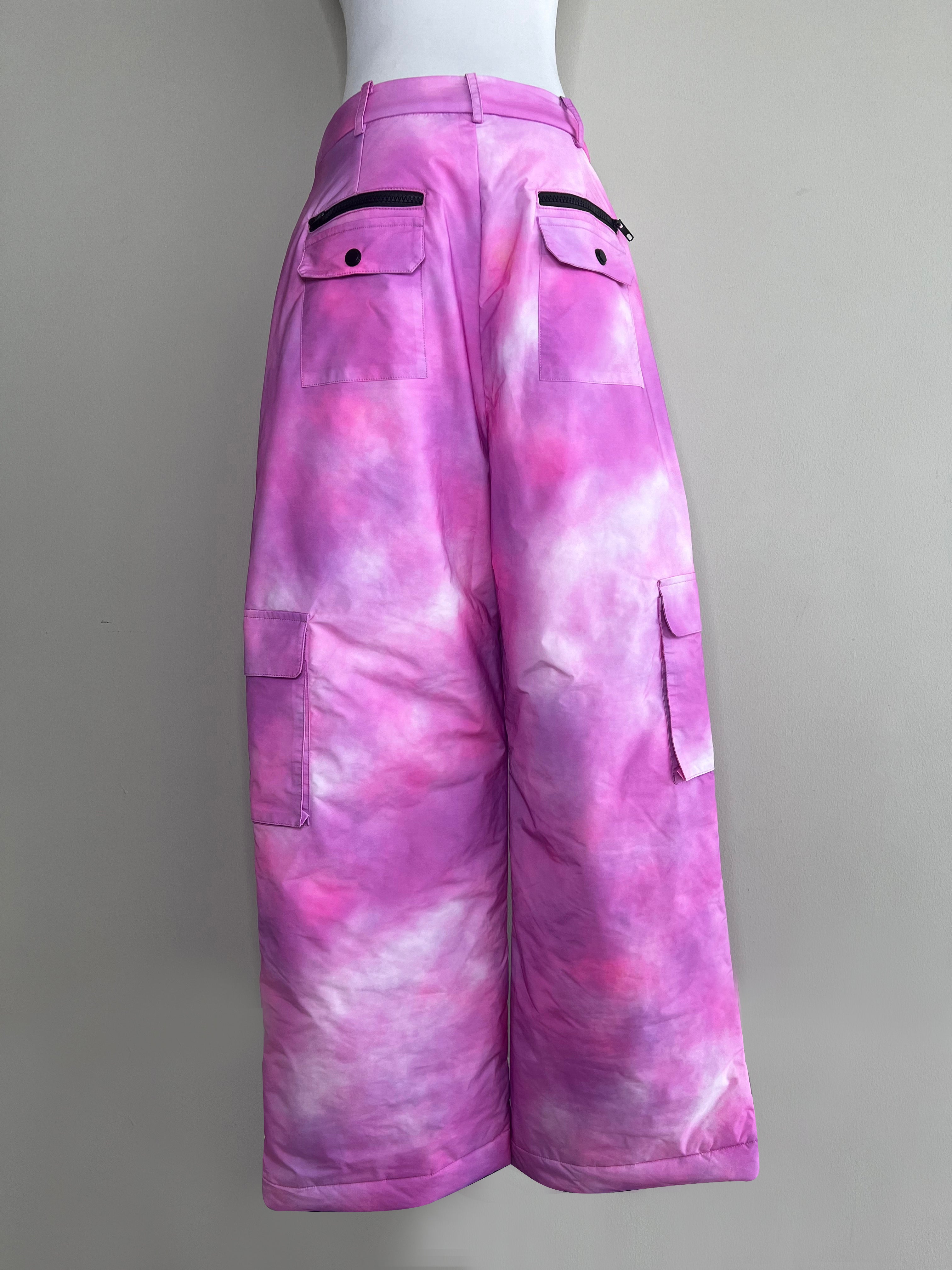 Pink Oversized Cargo Pants - 8 by Yoox