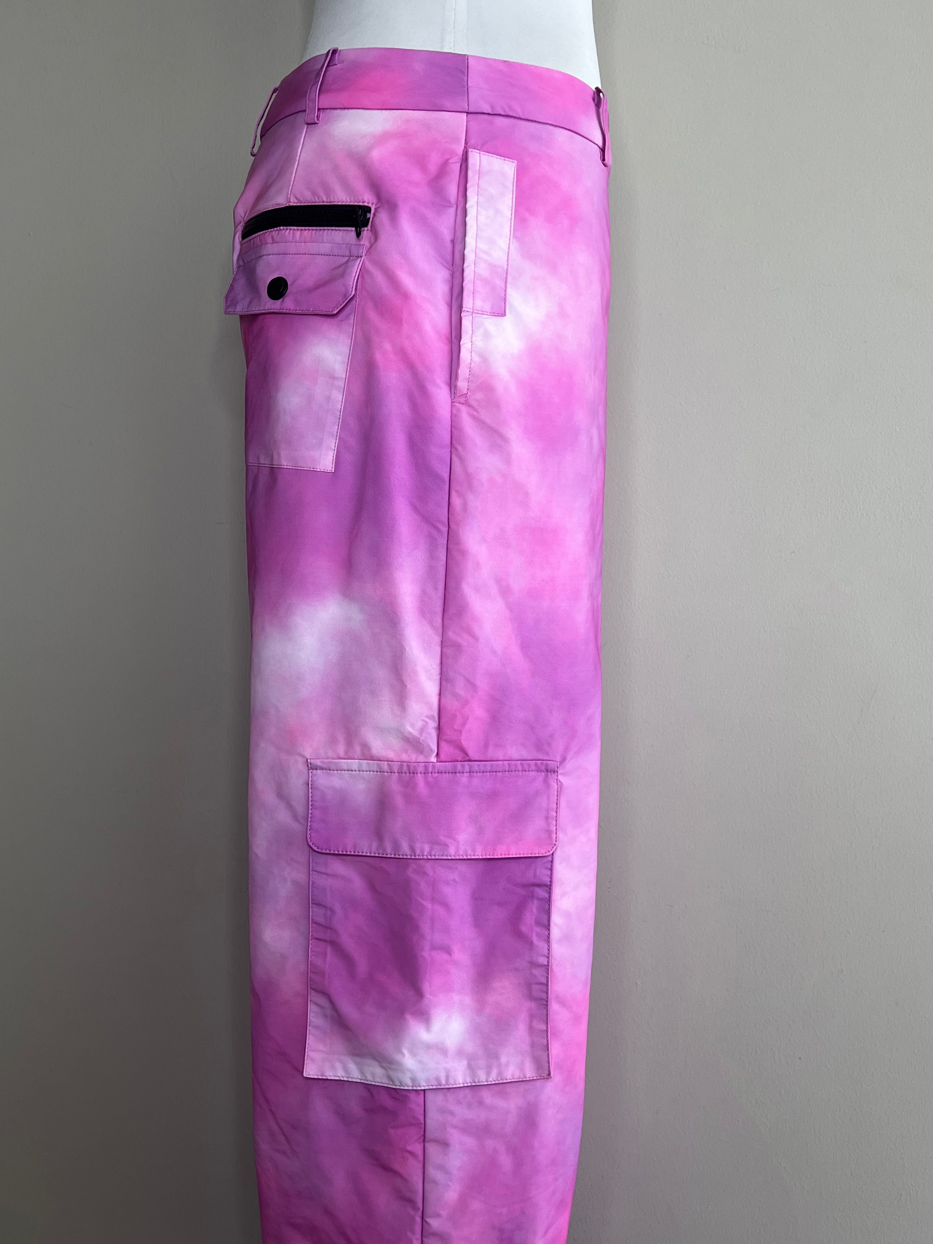 Pink Oversized Cargo Pants - 8 by Yoox