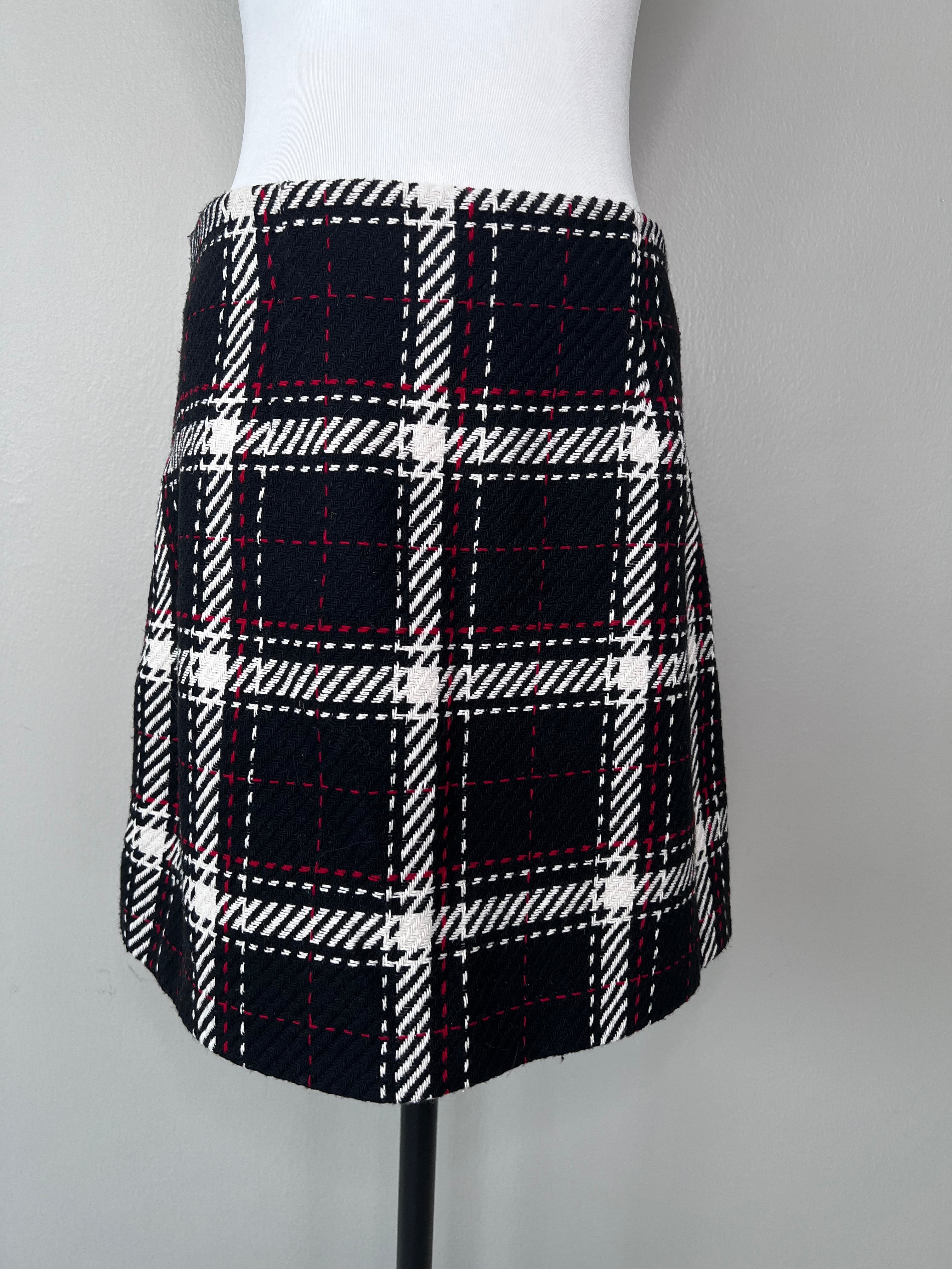 Plaid a-line skirt with front zipper - PRIMARK