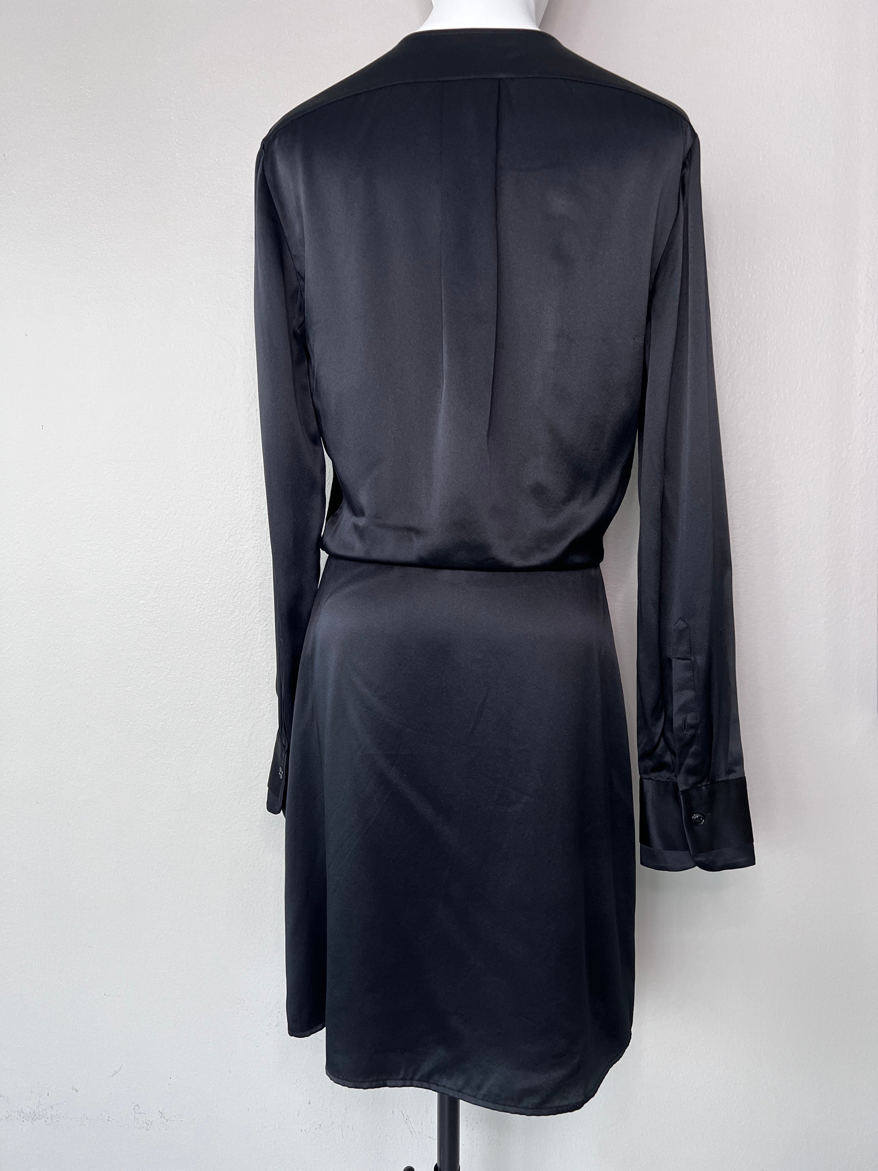 Black satin chic dress - RAG & BONE