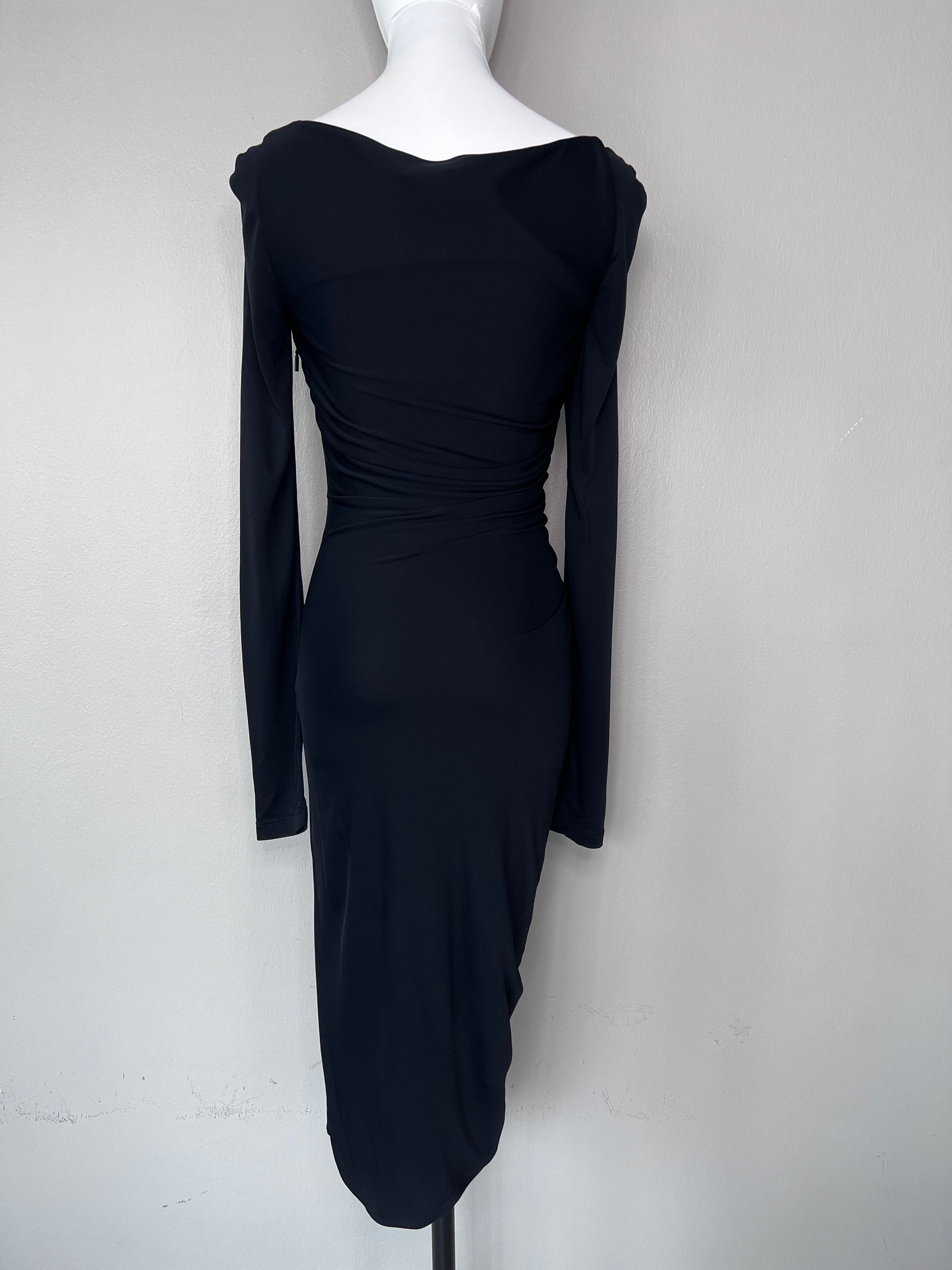 Versace black dress that wraps you body - VERSACE