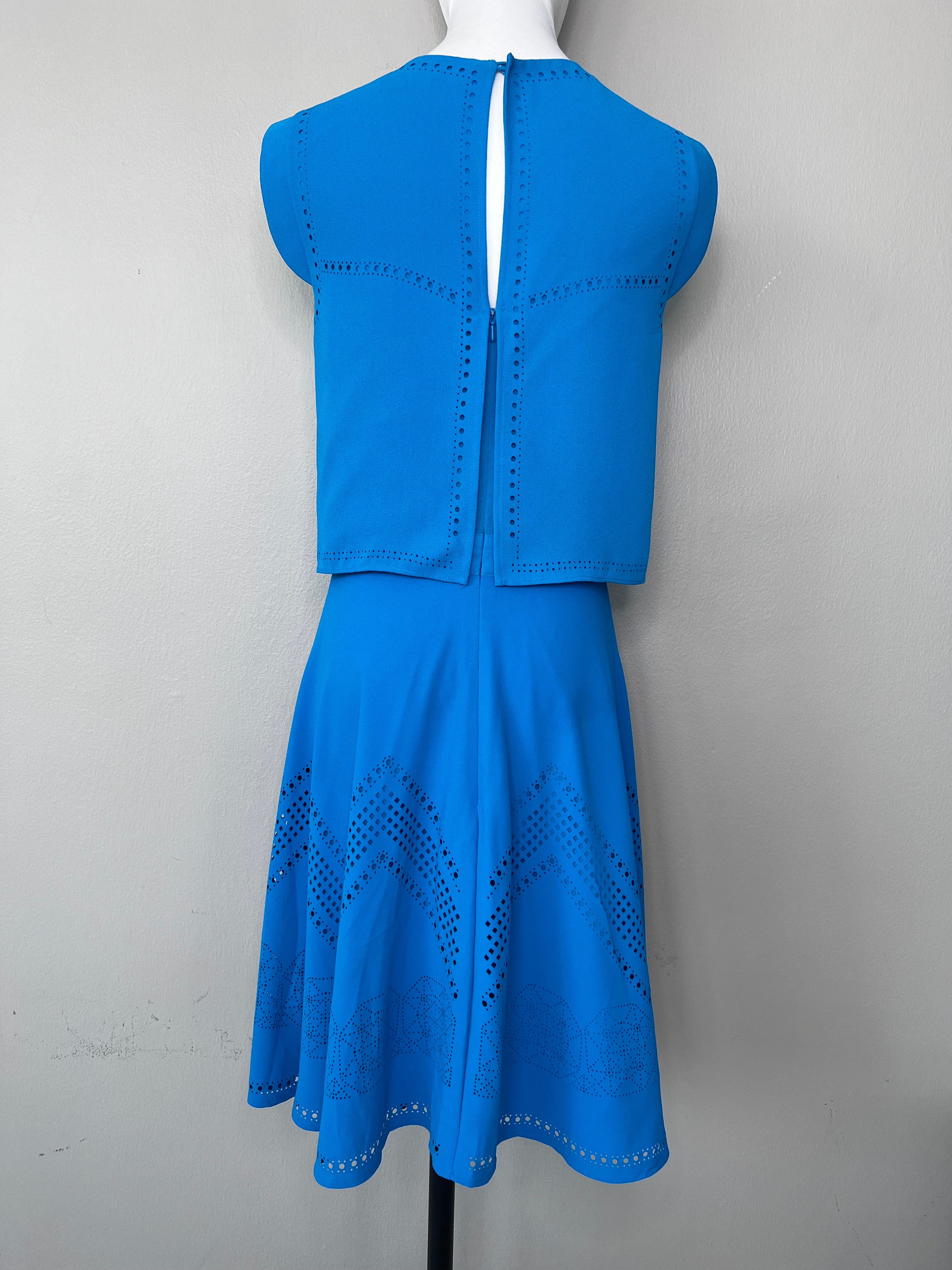 sea blue knee length dress- KarenMillen