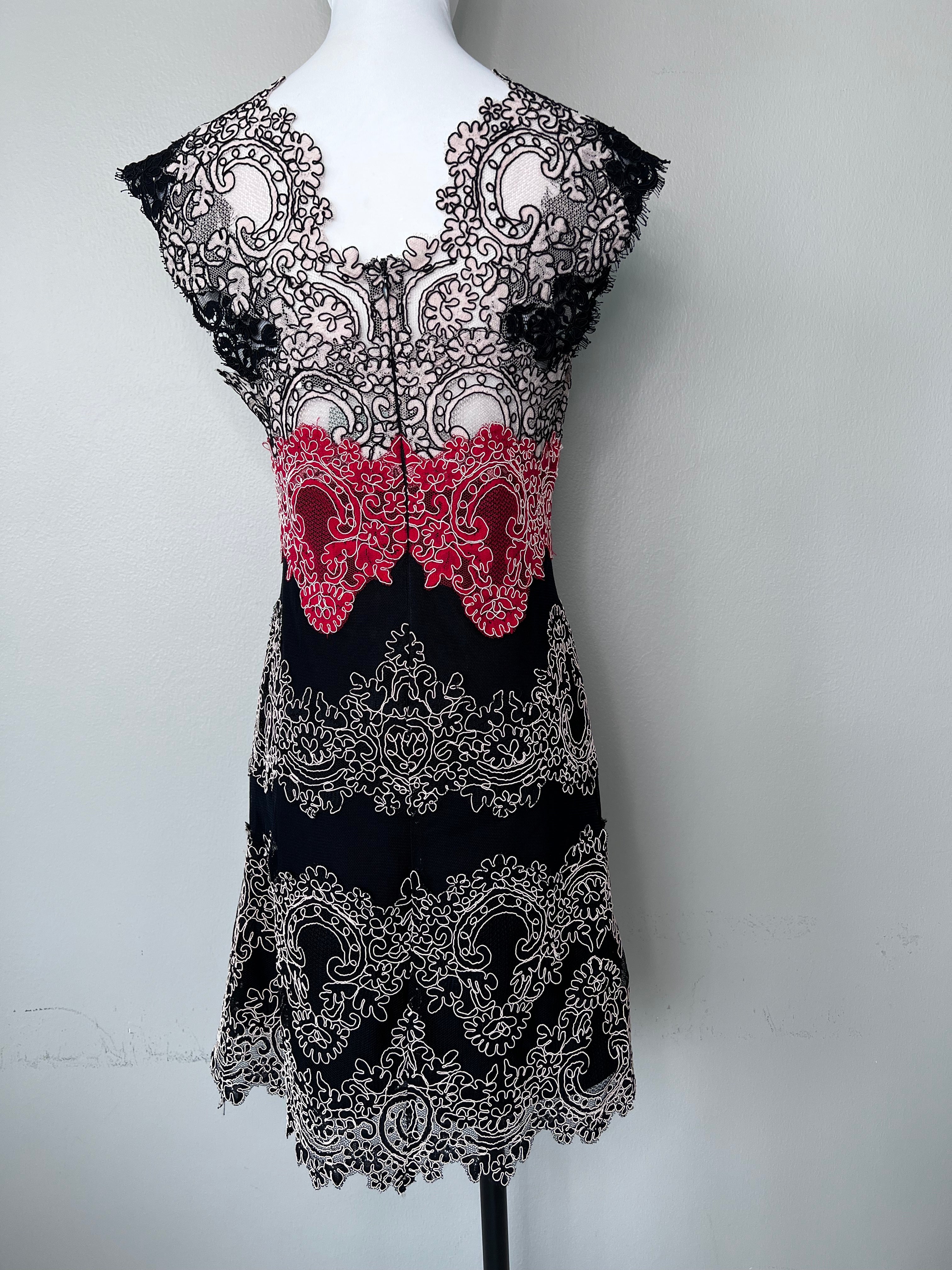 brand new! multicolored flower line patterned dress - SANDRO