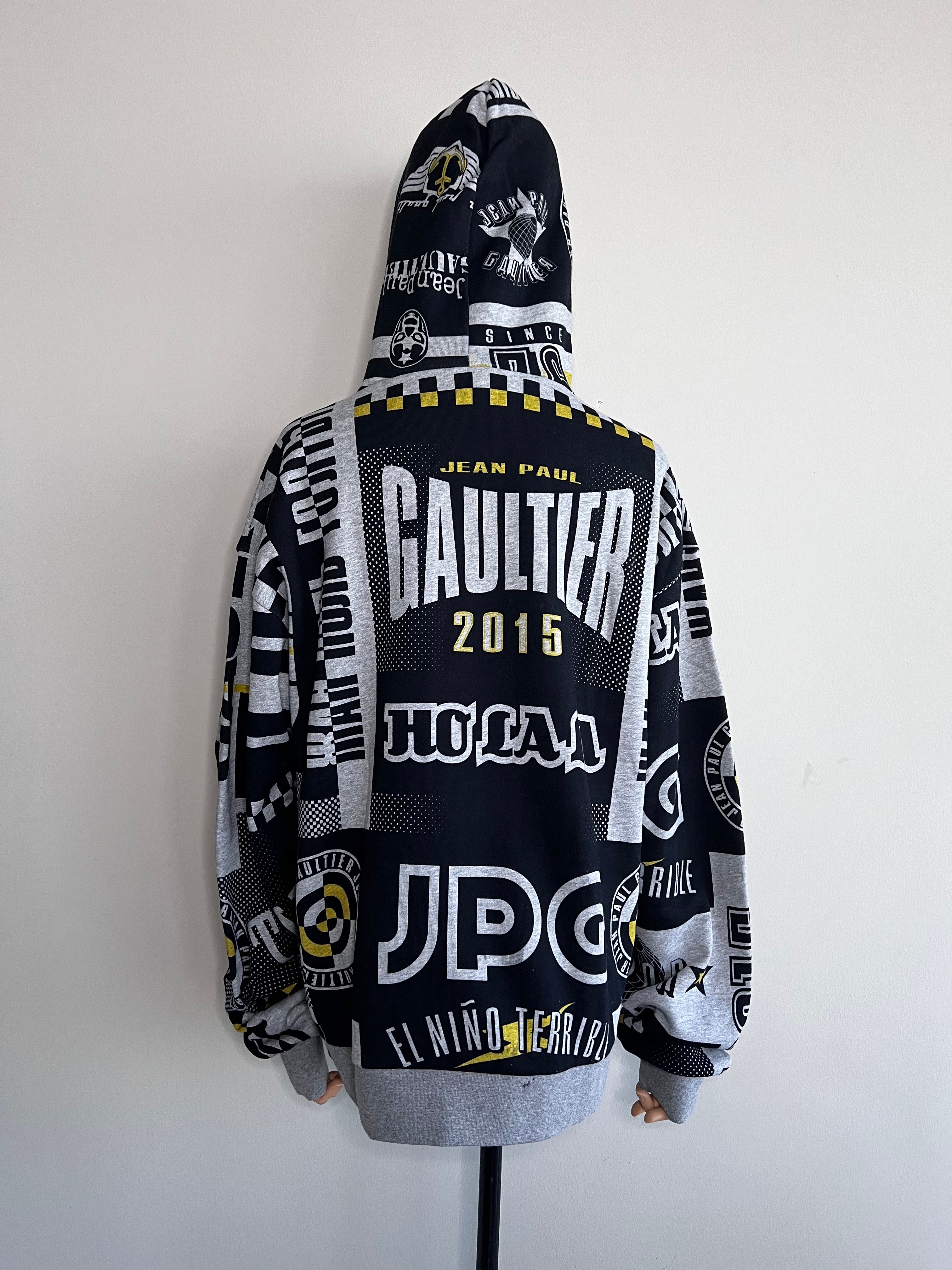 Grey printed Sweat JPEG hoodie jacket  - Jean Paul Gaultier