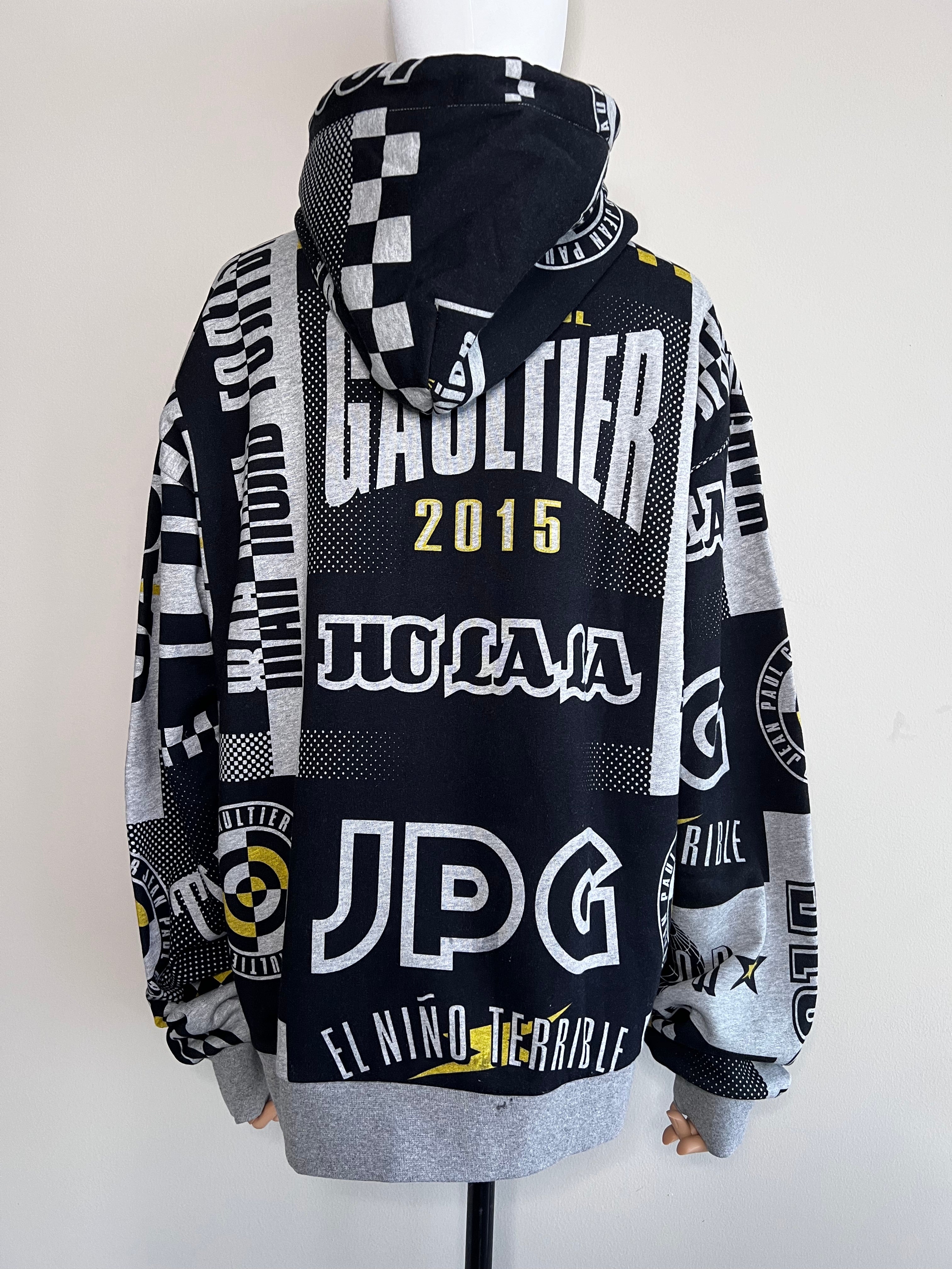 Grey printed Sweat JPEG hoodie jacket  - Jean Paul Gaultier