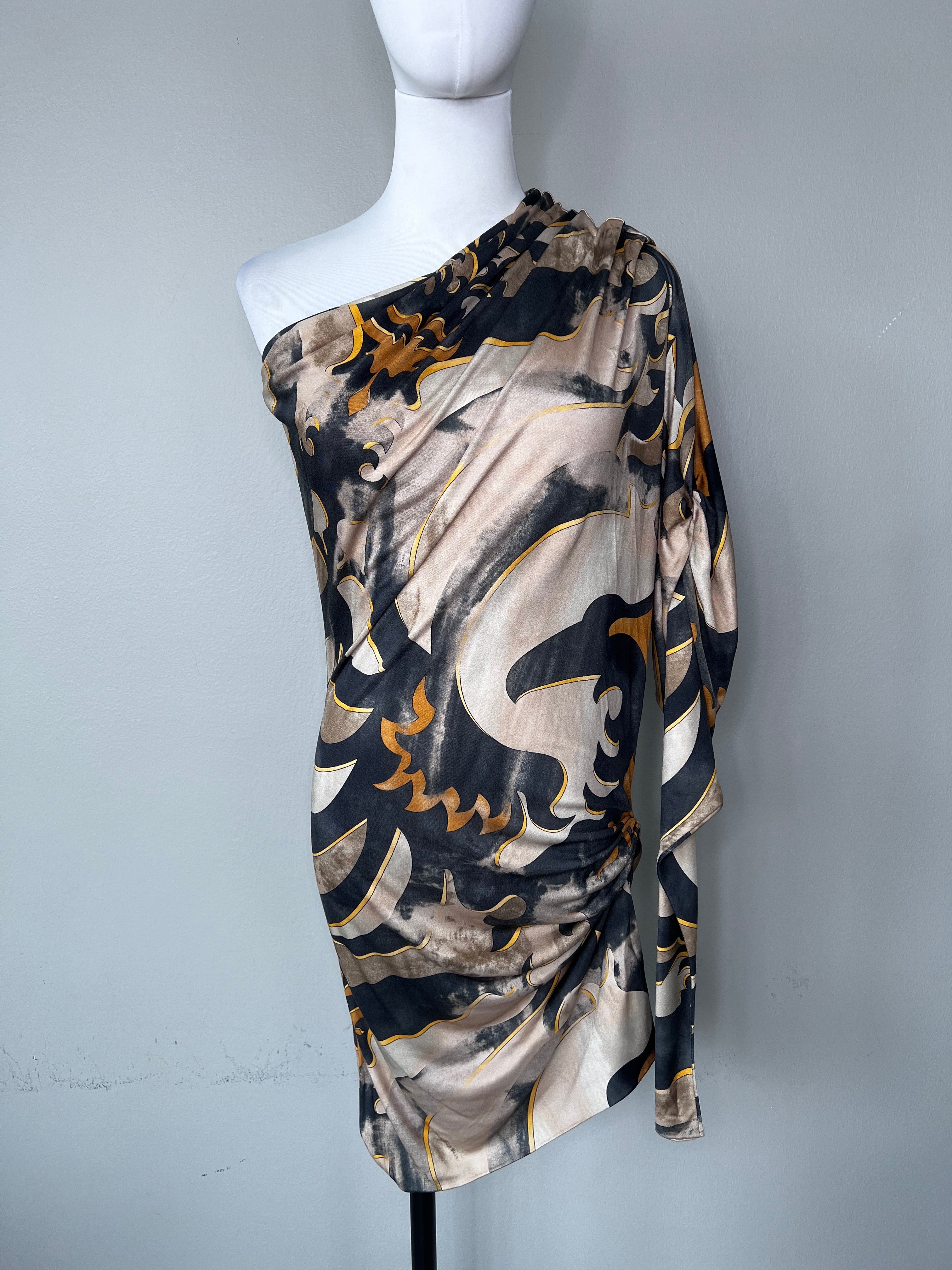 Emilio Pucci patterned one shoulder dress- A MUST HAVE! - Emillio Pucci