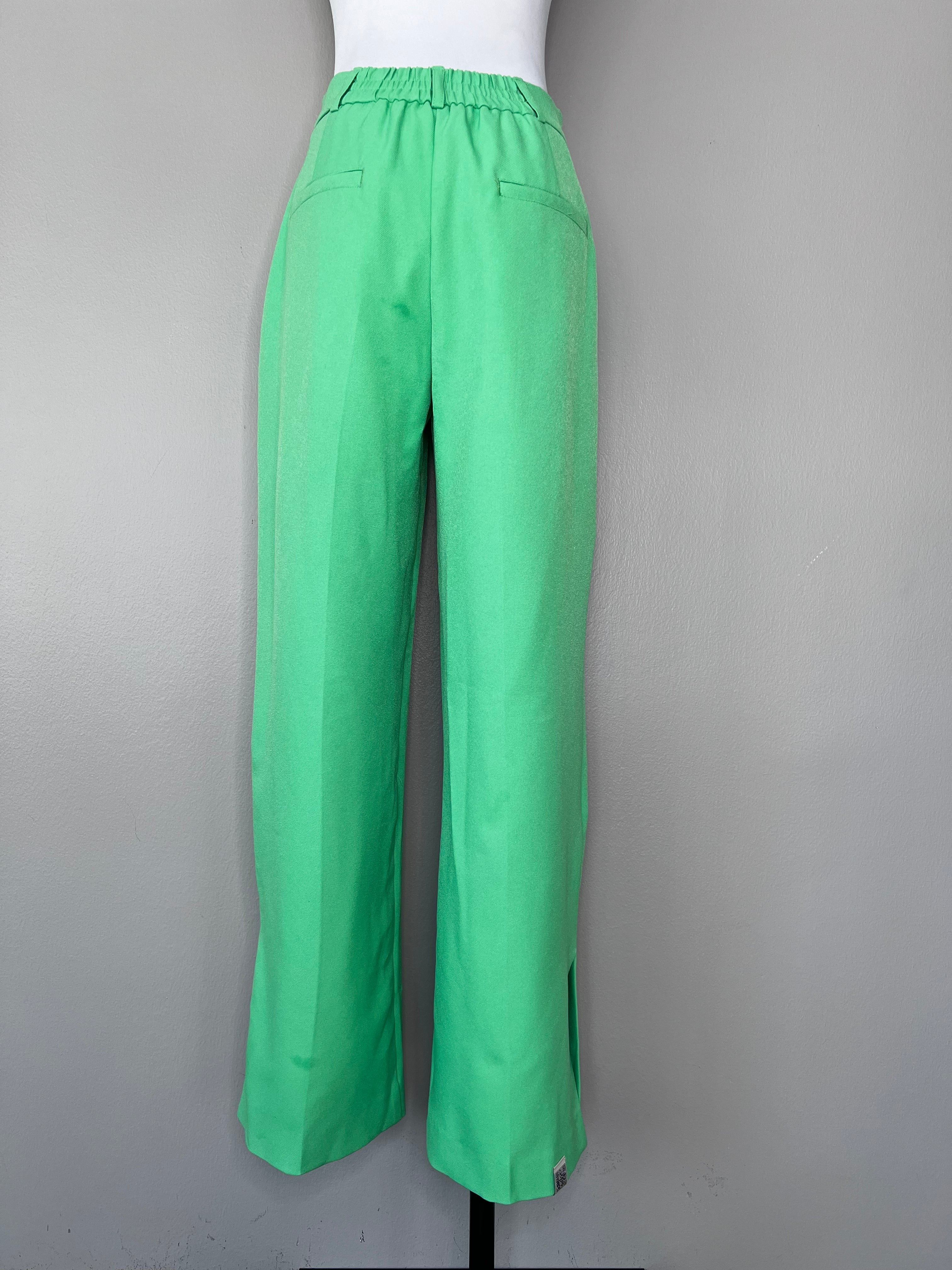 BRAND NEW!Lime green unique wide leg dress pants - THEGIVINGMOVEMENT