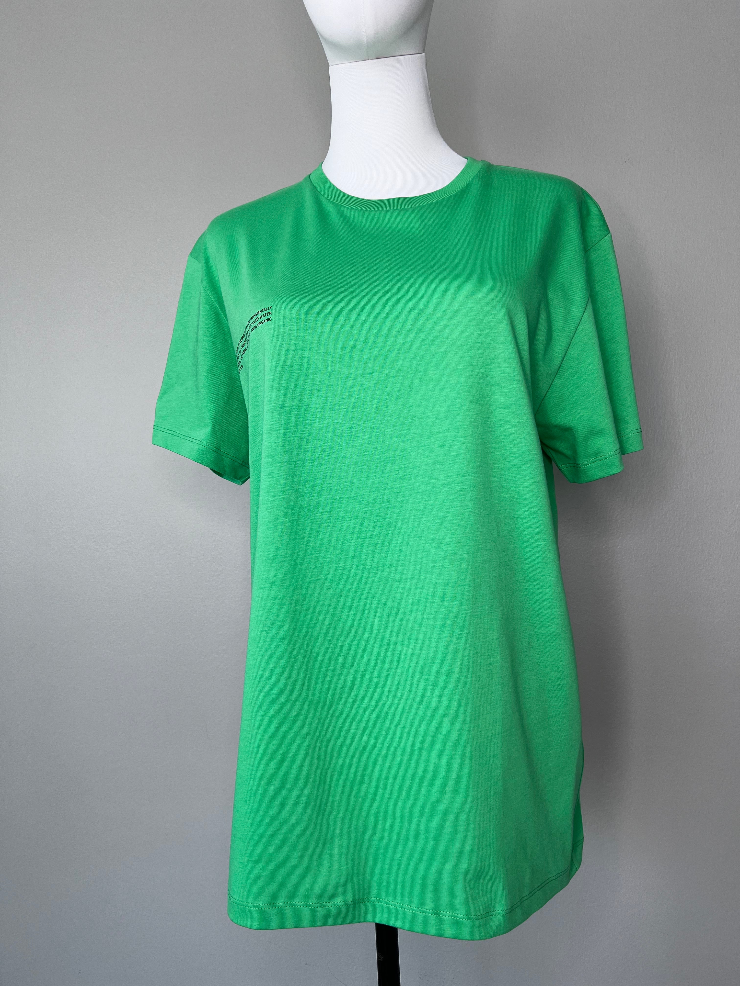 Green plain short sleeve t-shirt - PANGAIA