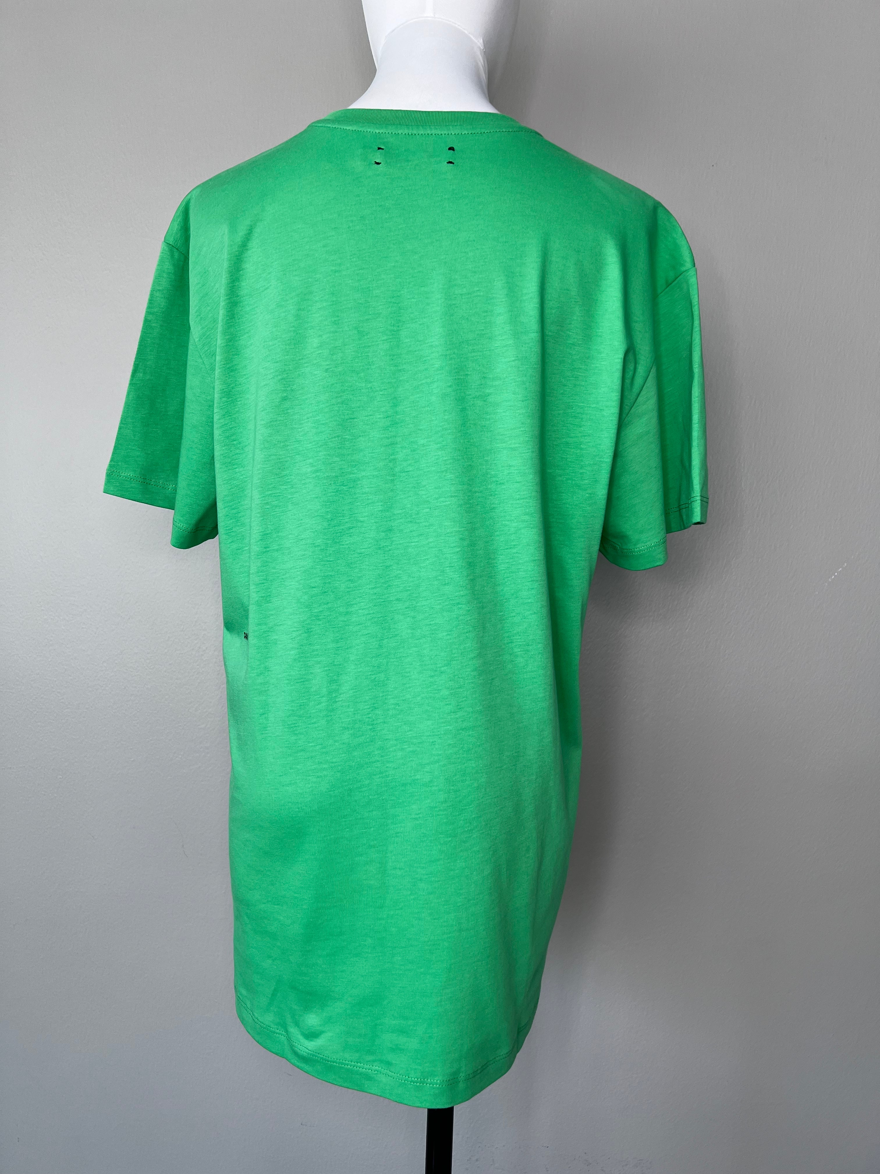Green plain short sleeve t-shirt - PANGAIA