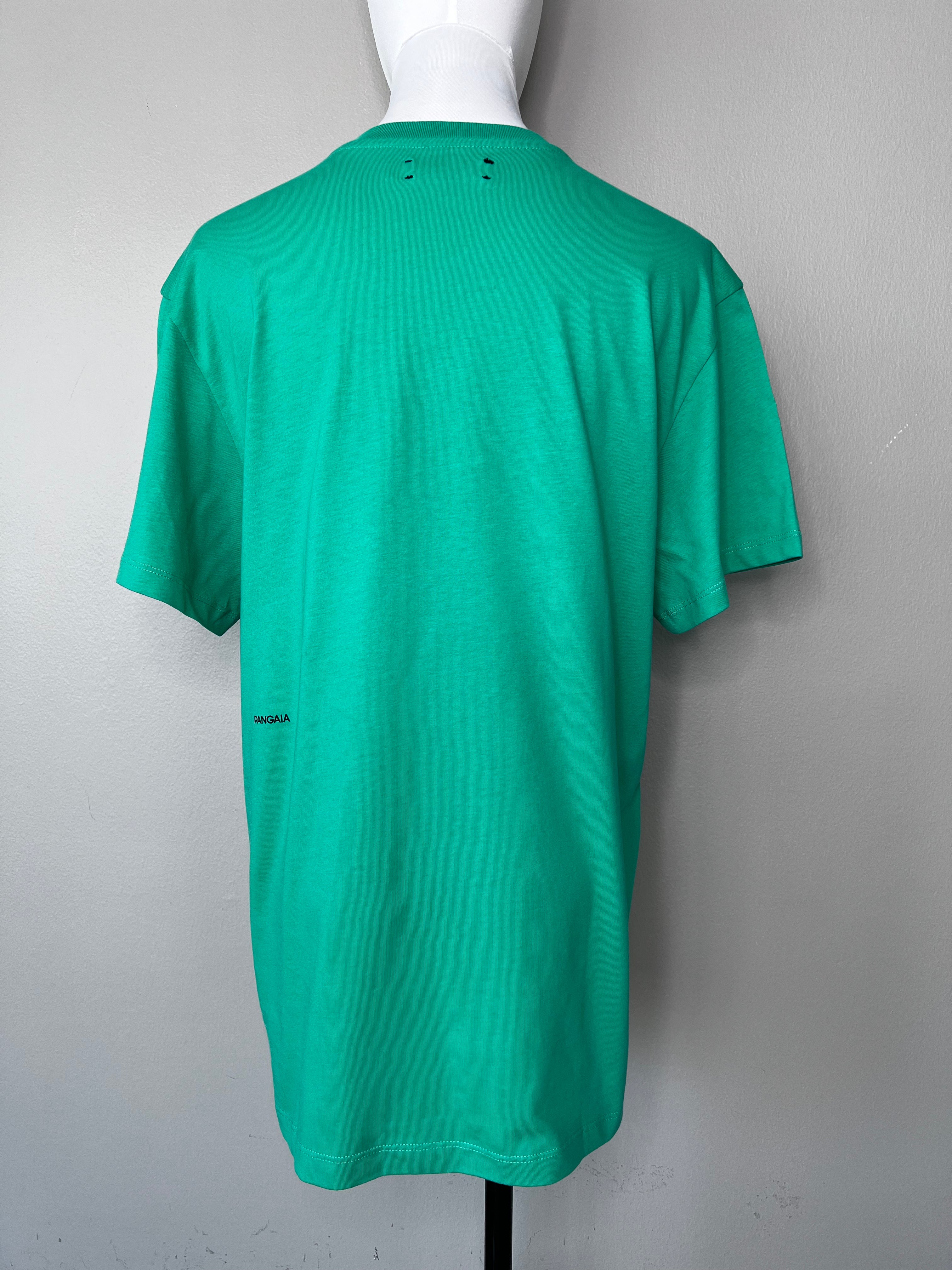 Dark green plain short sleeve t-shirt - PANGAIA