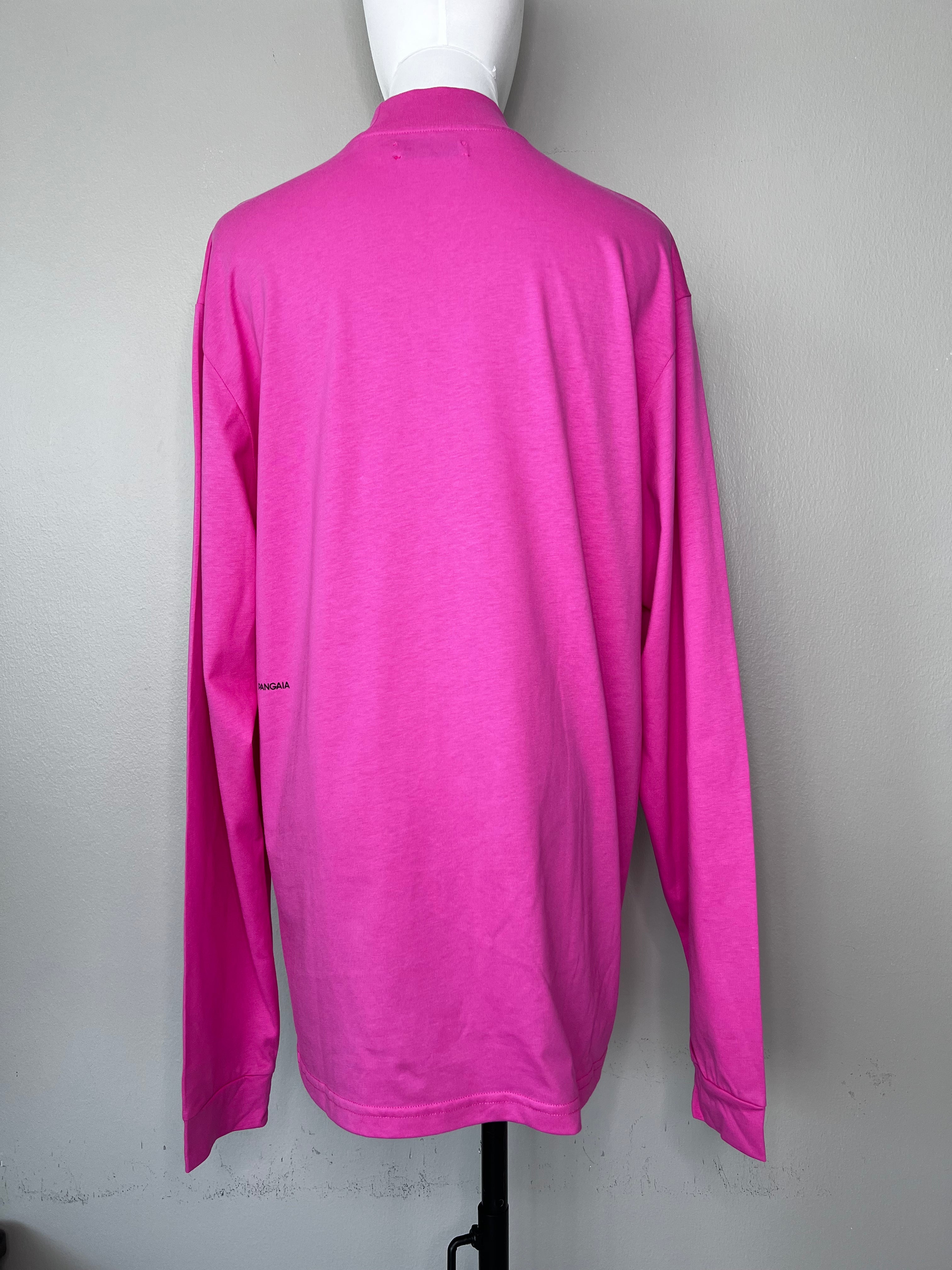 Pink plain turtle-neck longsleeve shirt - PANGAIA