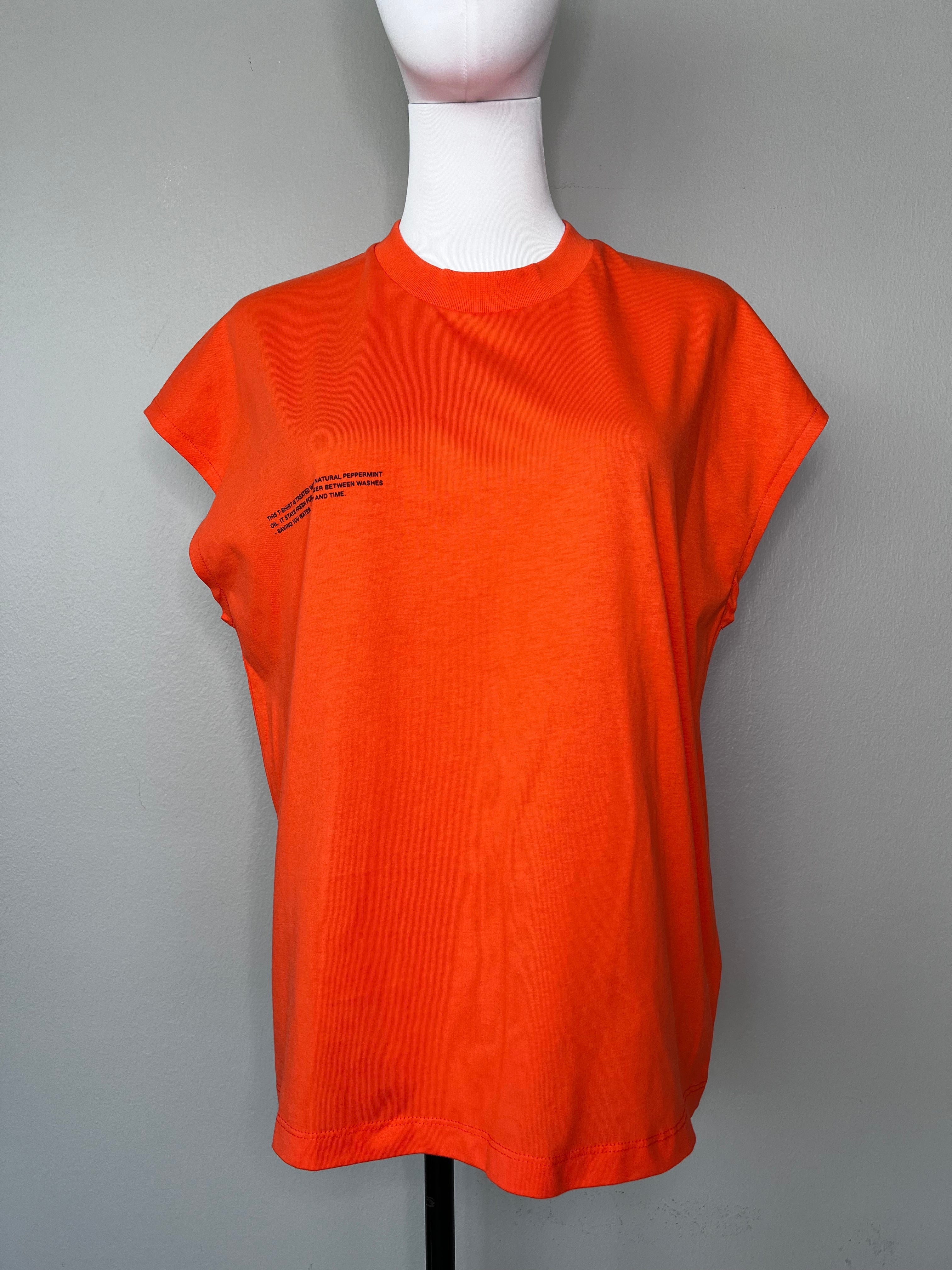Orange plain sleeveless shirt - PANGAIA