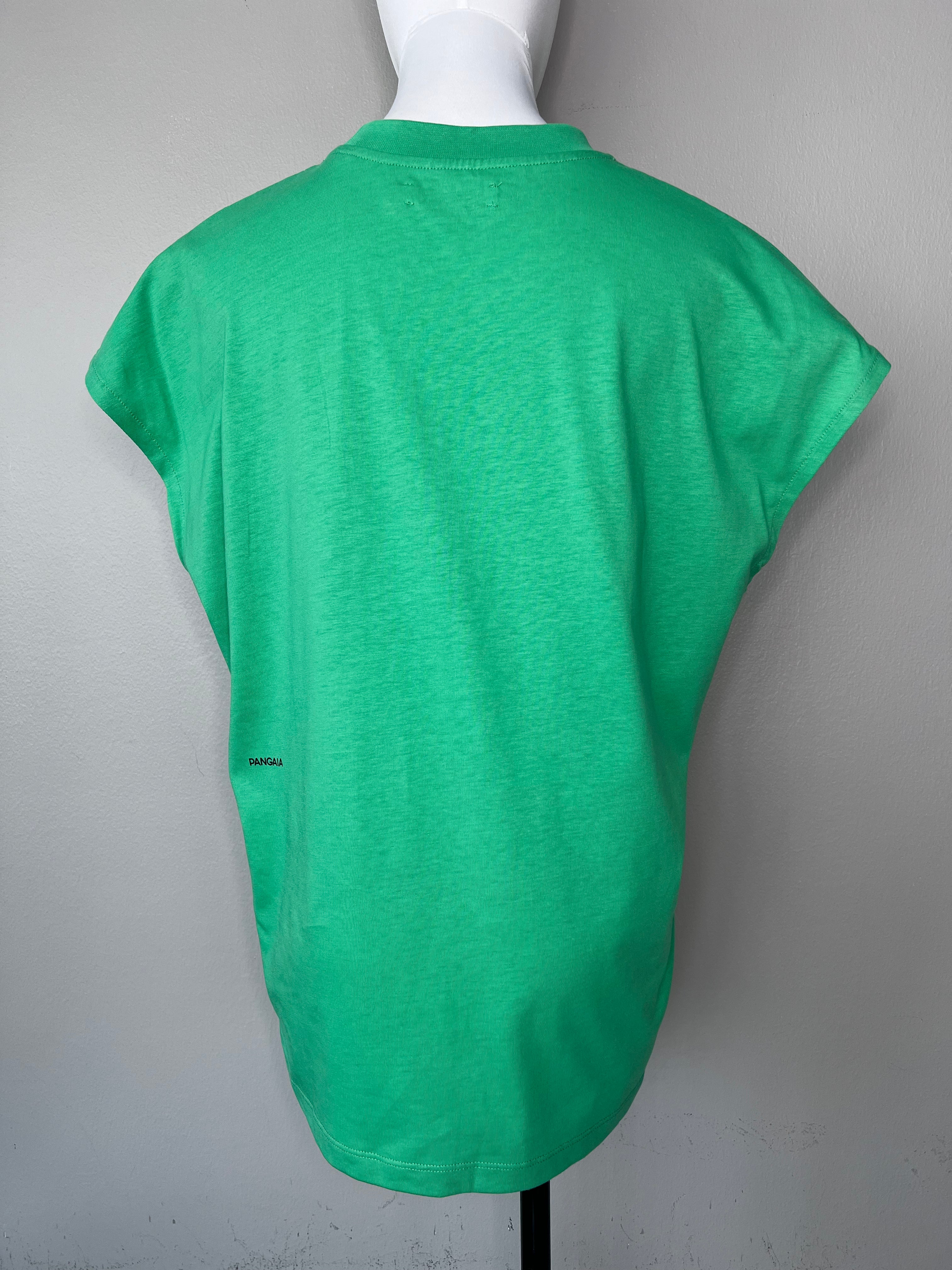 Green plain sleeveless t-shirt - PANGAIA