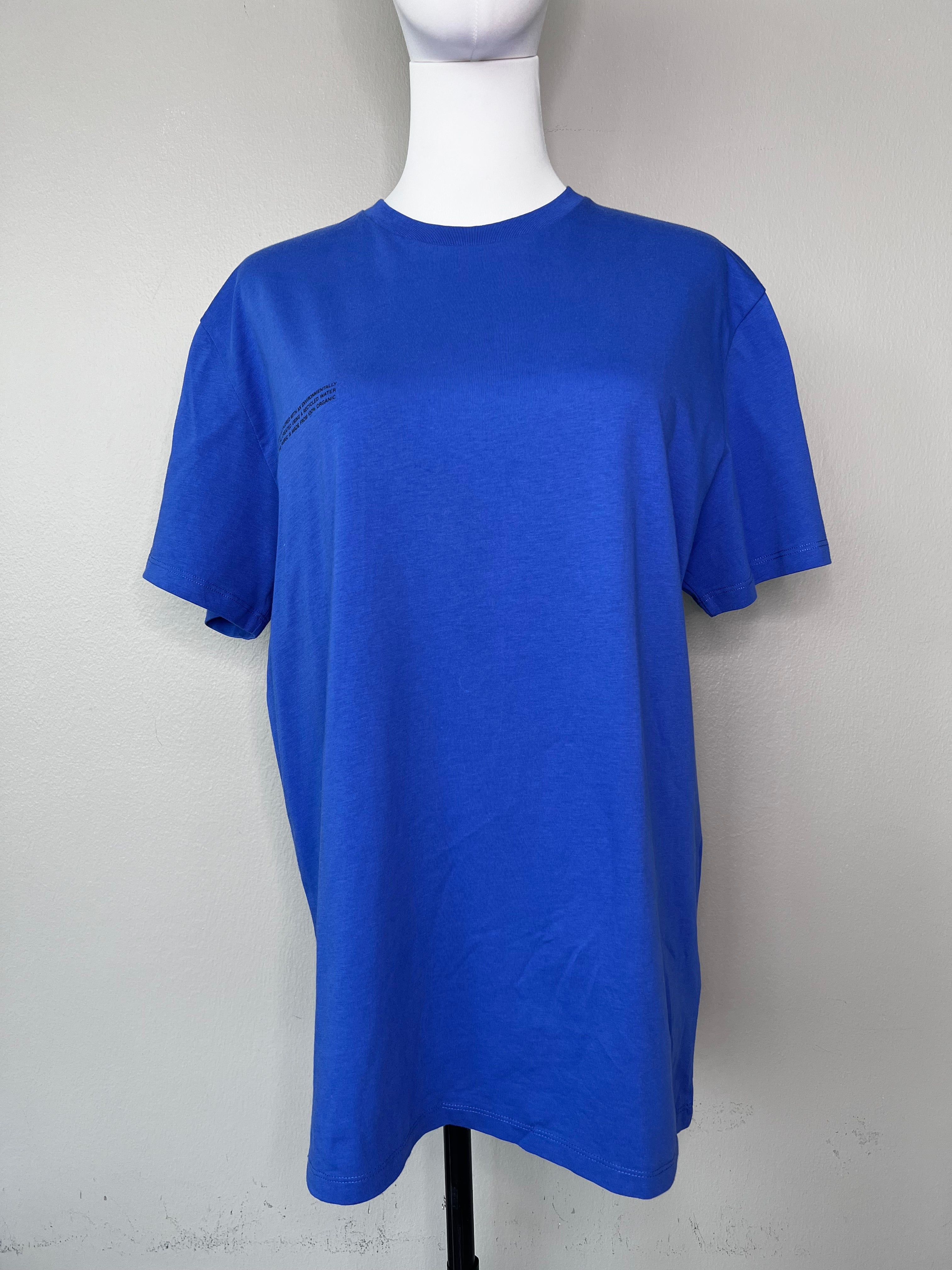 Dark blue plain short sleeve shirt - PANGAIA