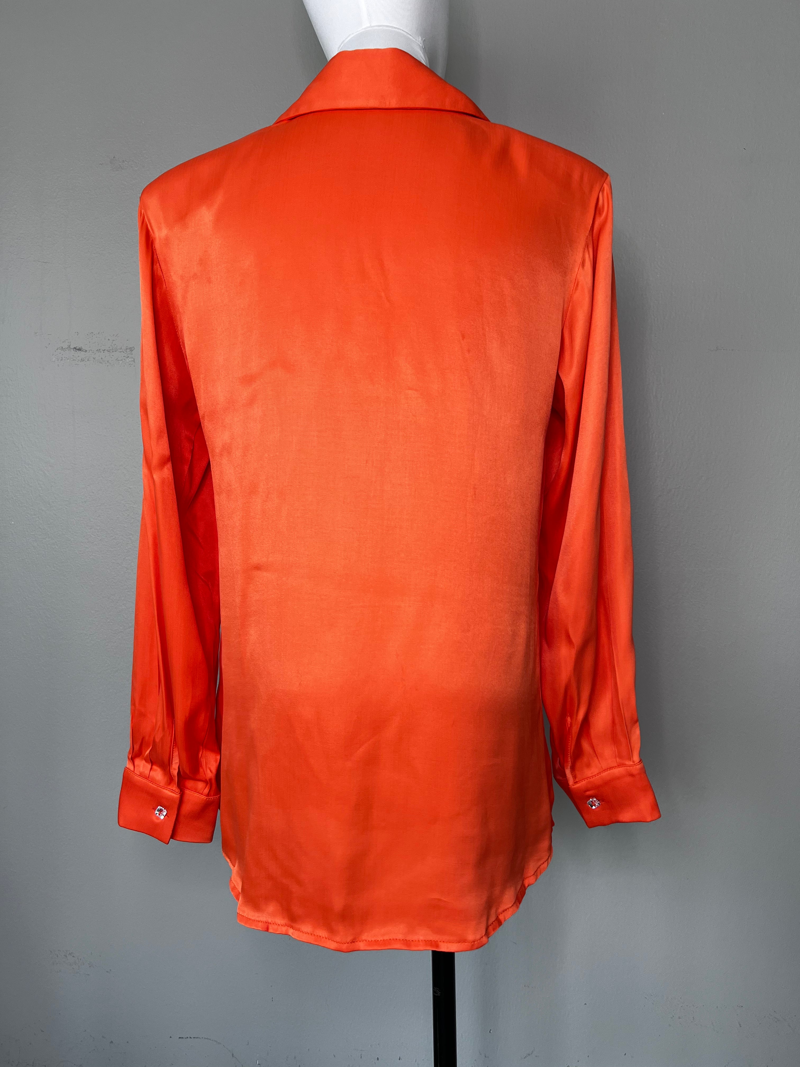 Orange silk shirt - September27