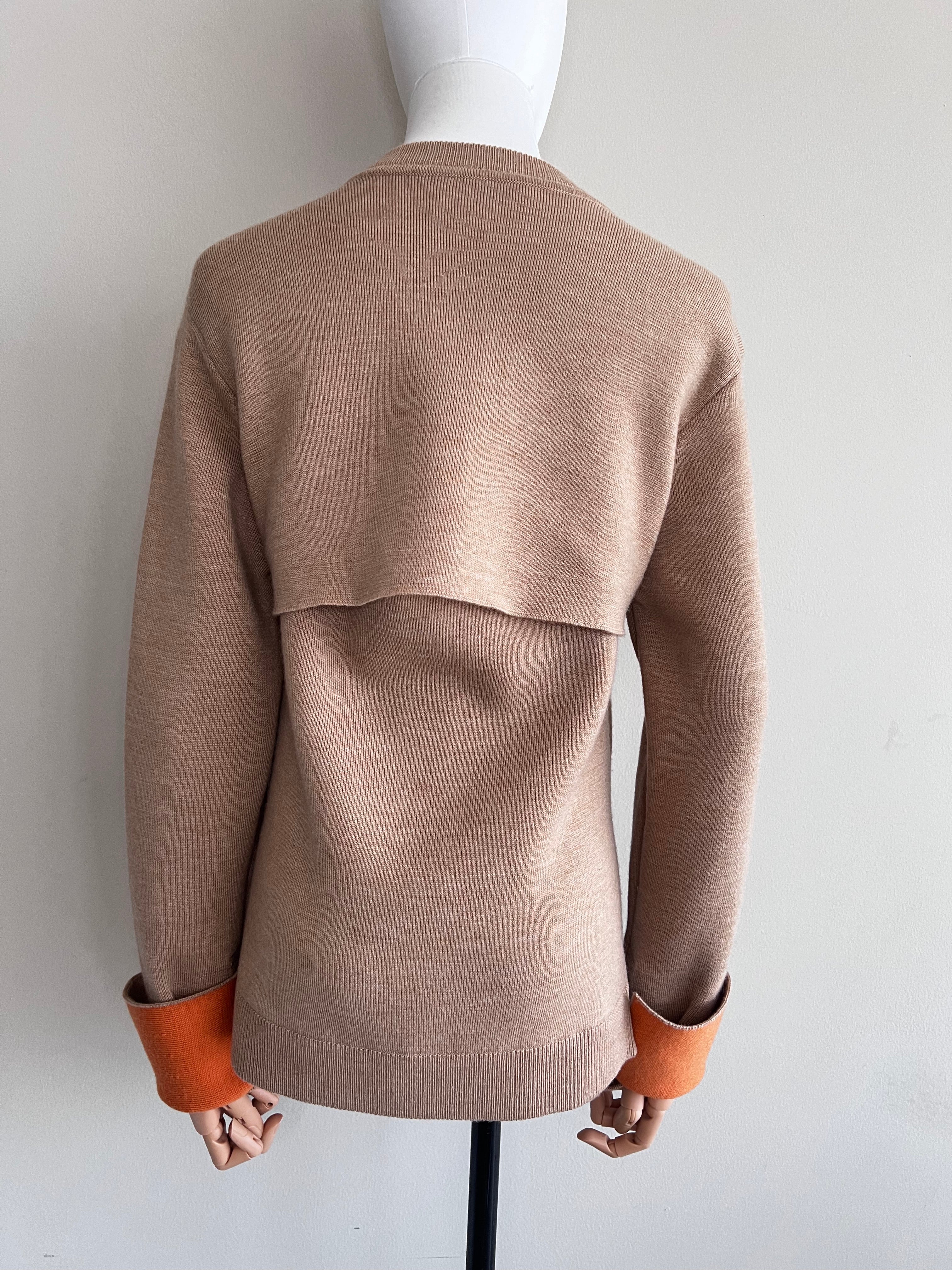 Brown Cashmere Contract Crew longsleeve - PHILLIP LIM