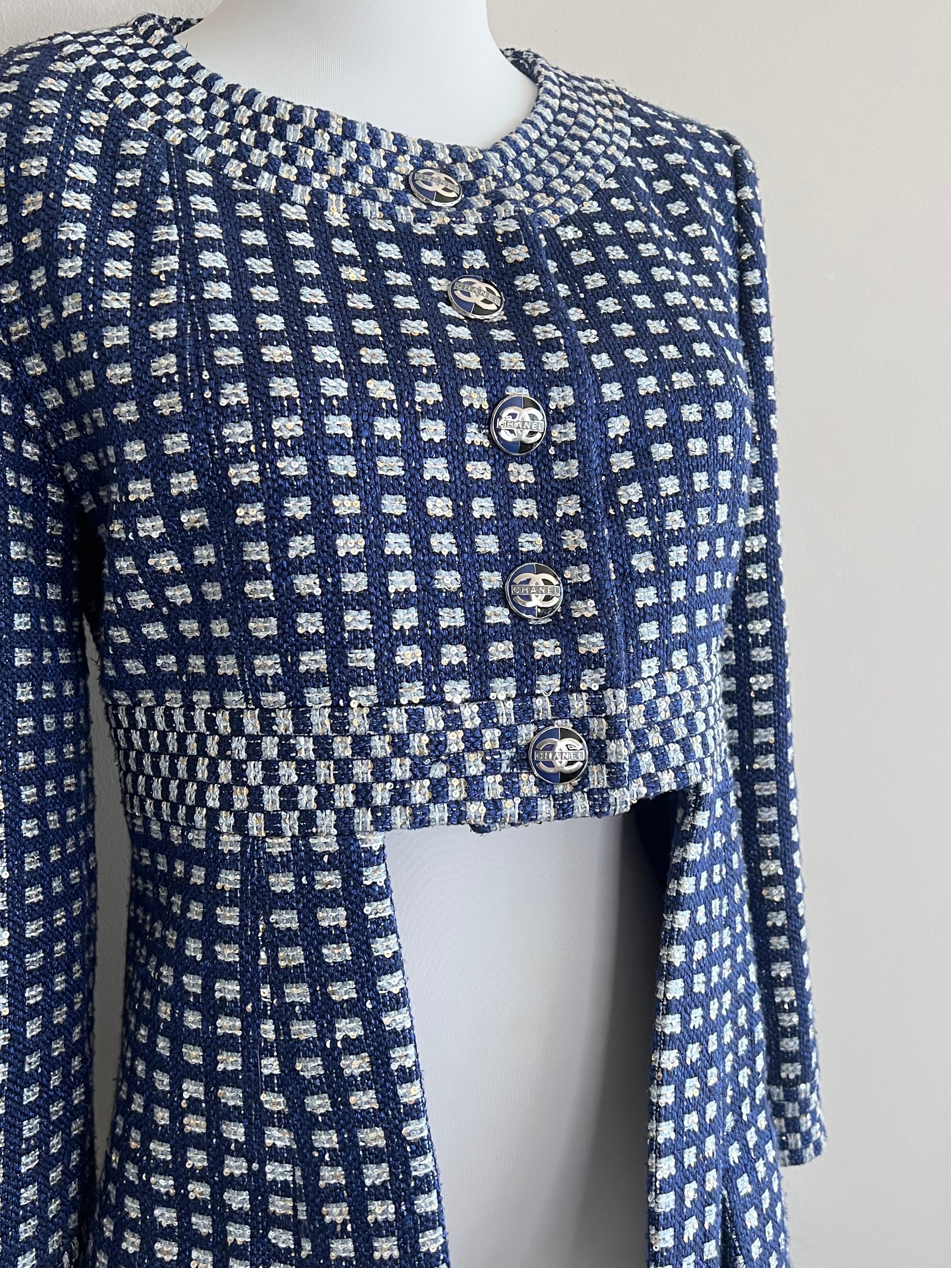 Blue Coco Button P55 Jacket - Chanel