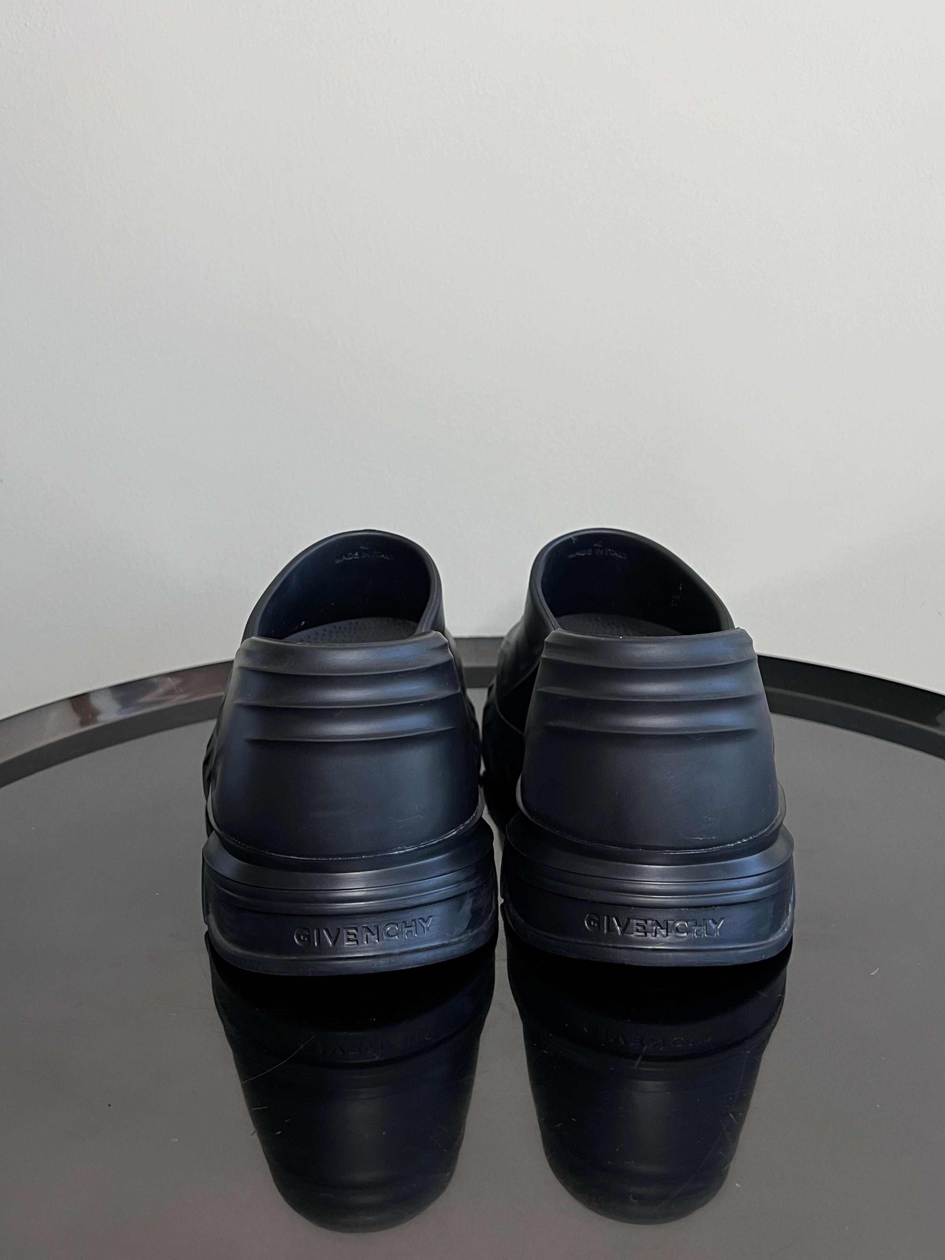 Black Marshmallow Slider Wedge Sandals - GIVENCHY