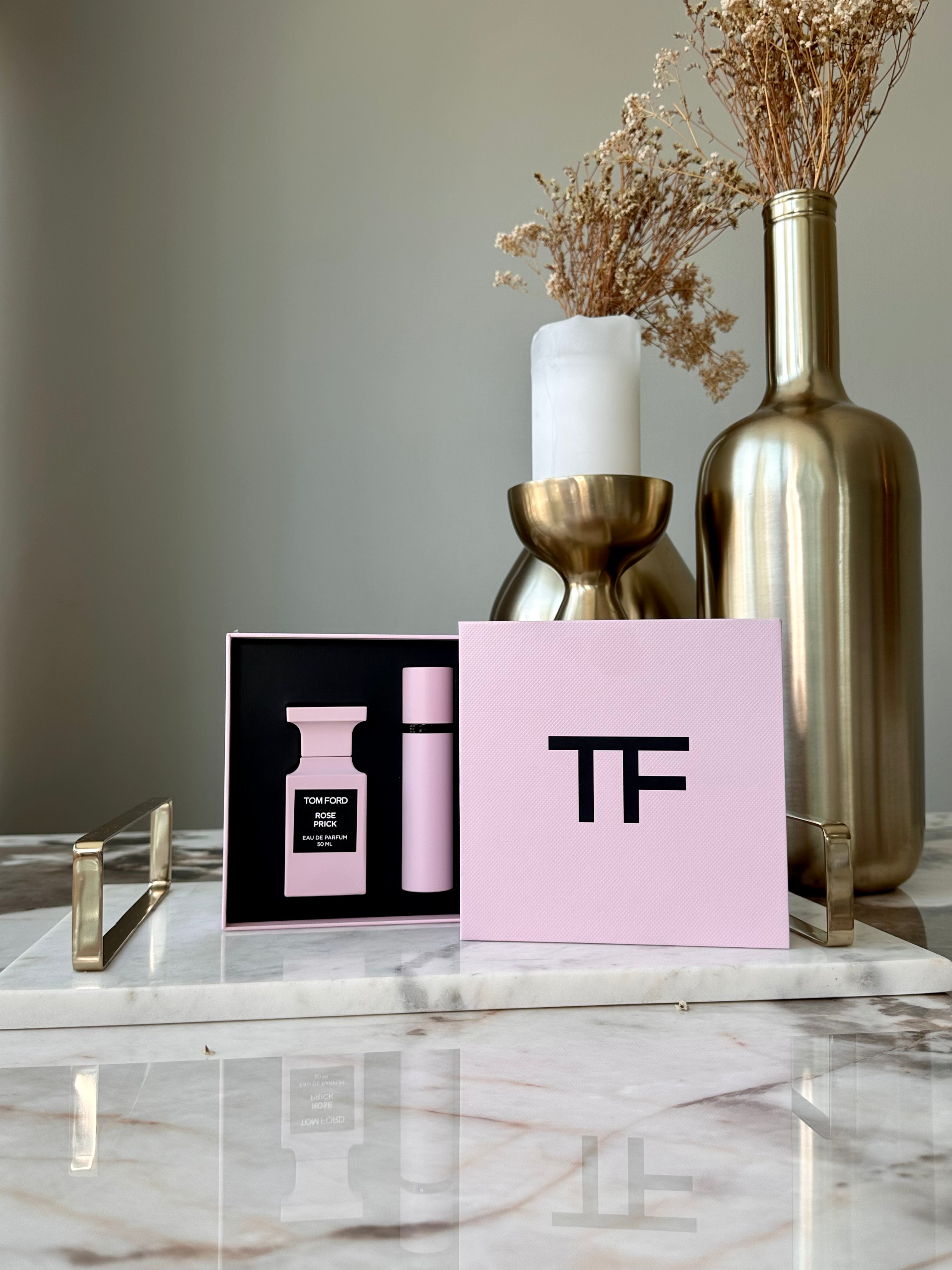 Tom Ford rose prick private blend set - (eau de perfume 50ml & eau de perfum travel spray 10ml)