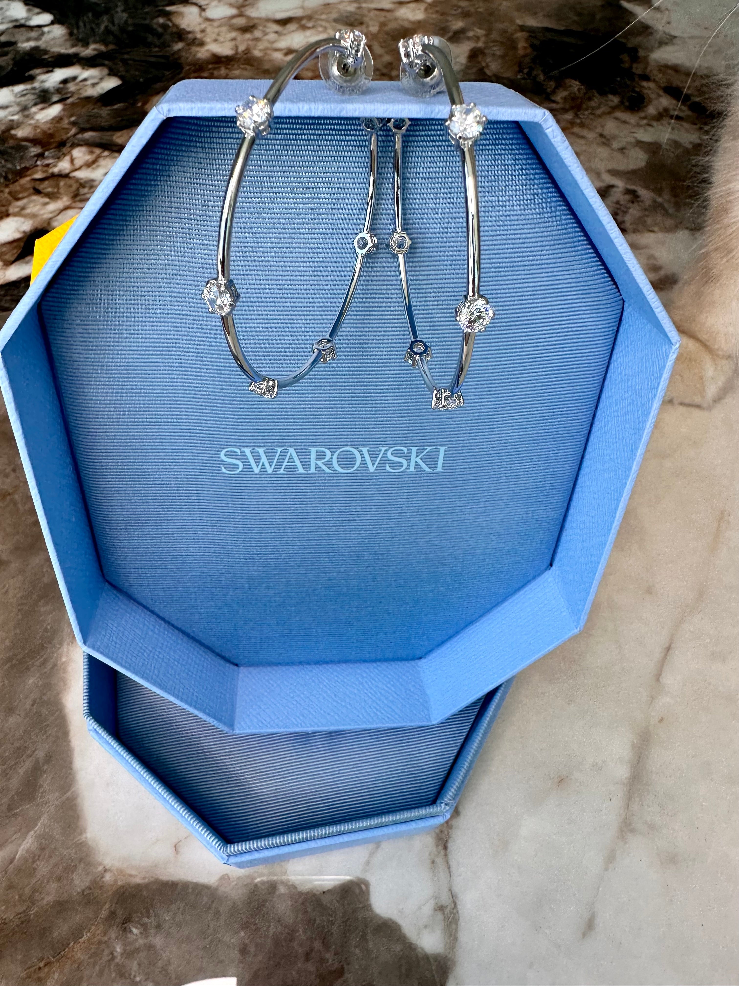 Brand New! Swarovski Constella zirconia hoop earings - Swarovski