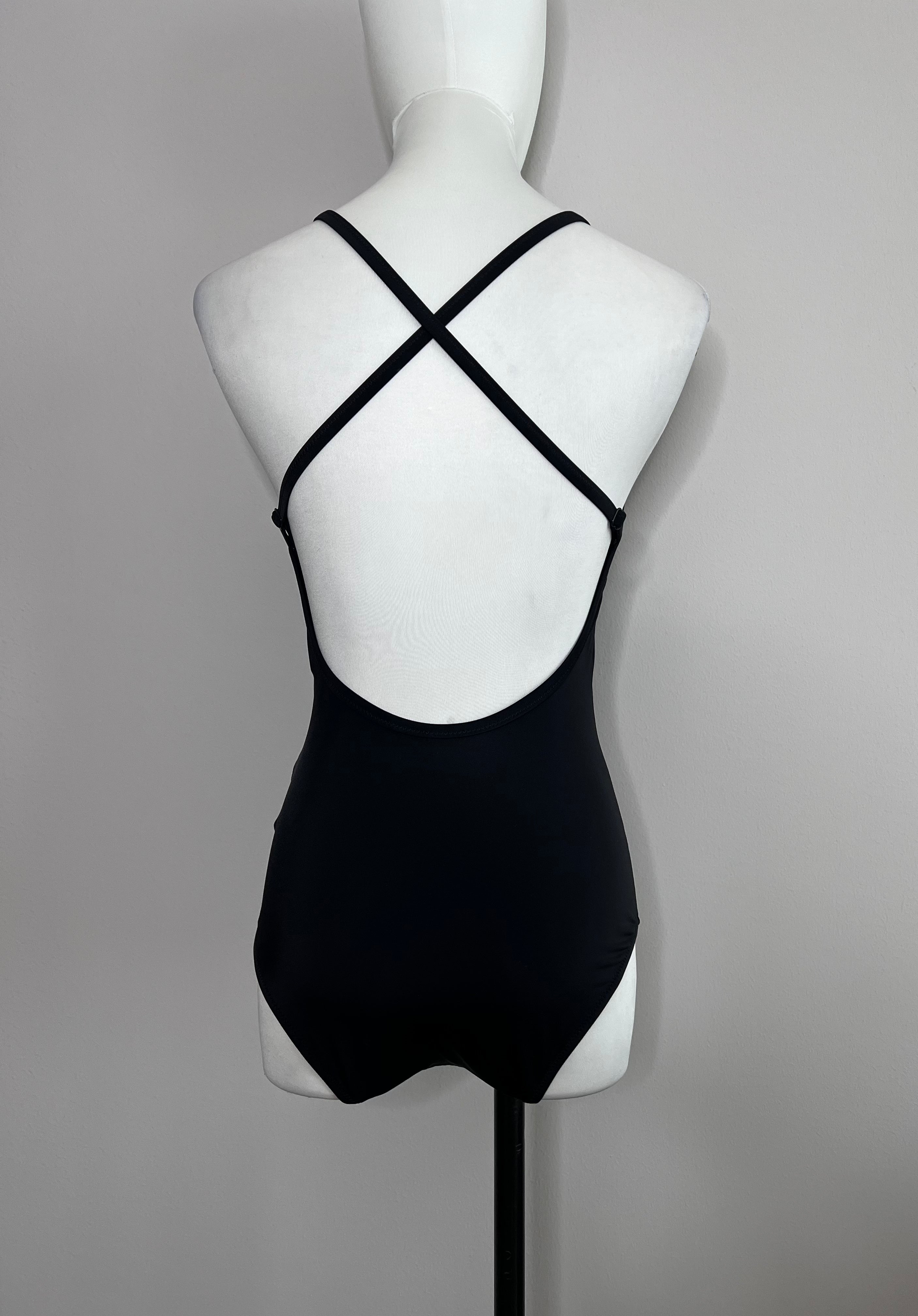 Brand new Black v-neck cross back swimsuit - PUMA