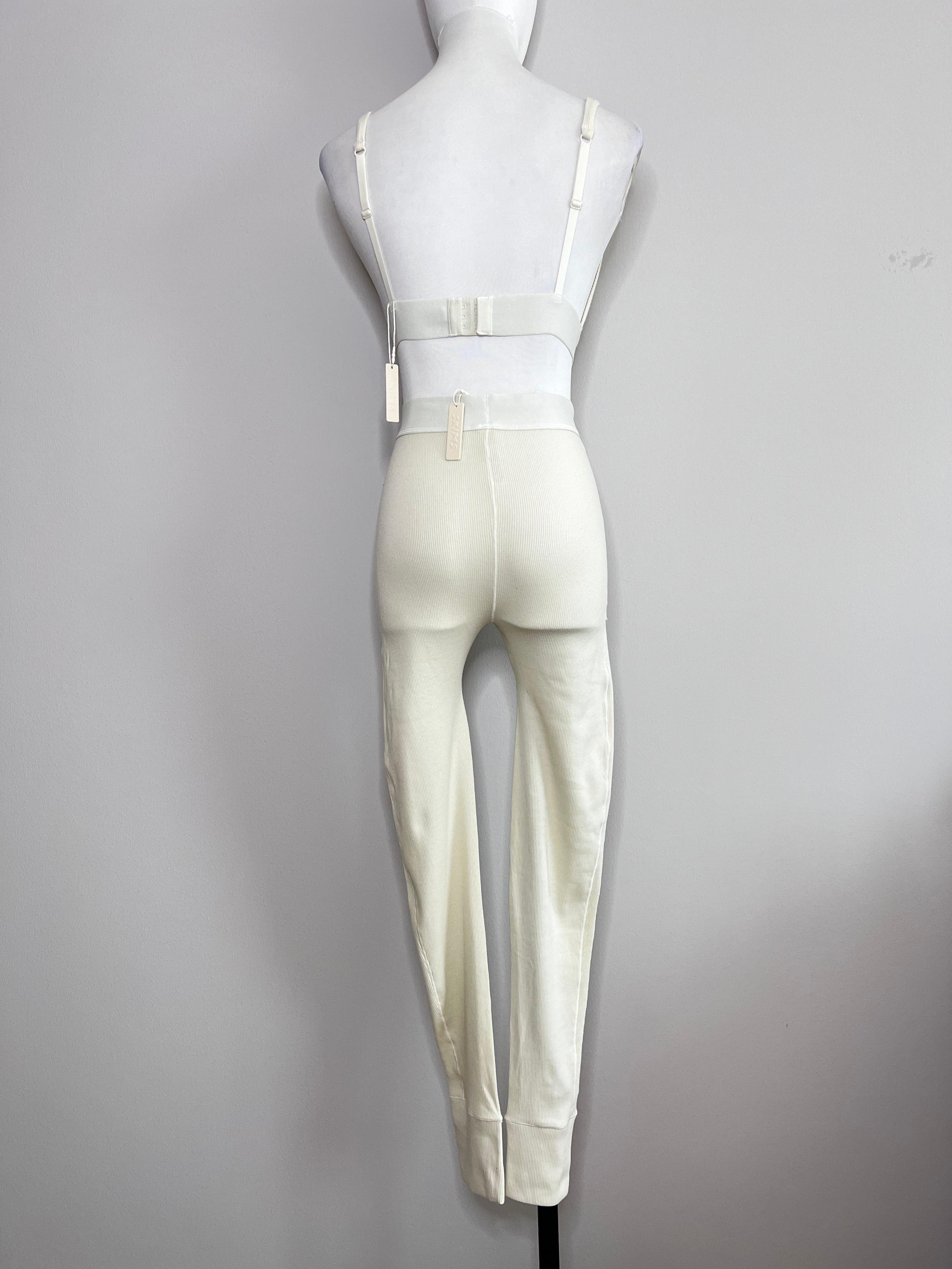 Cotton rib leggings shade of bone  - SKIMS
