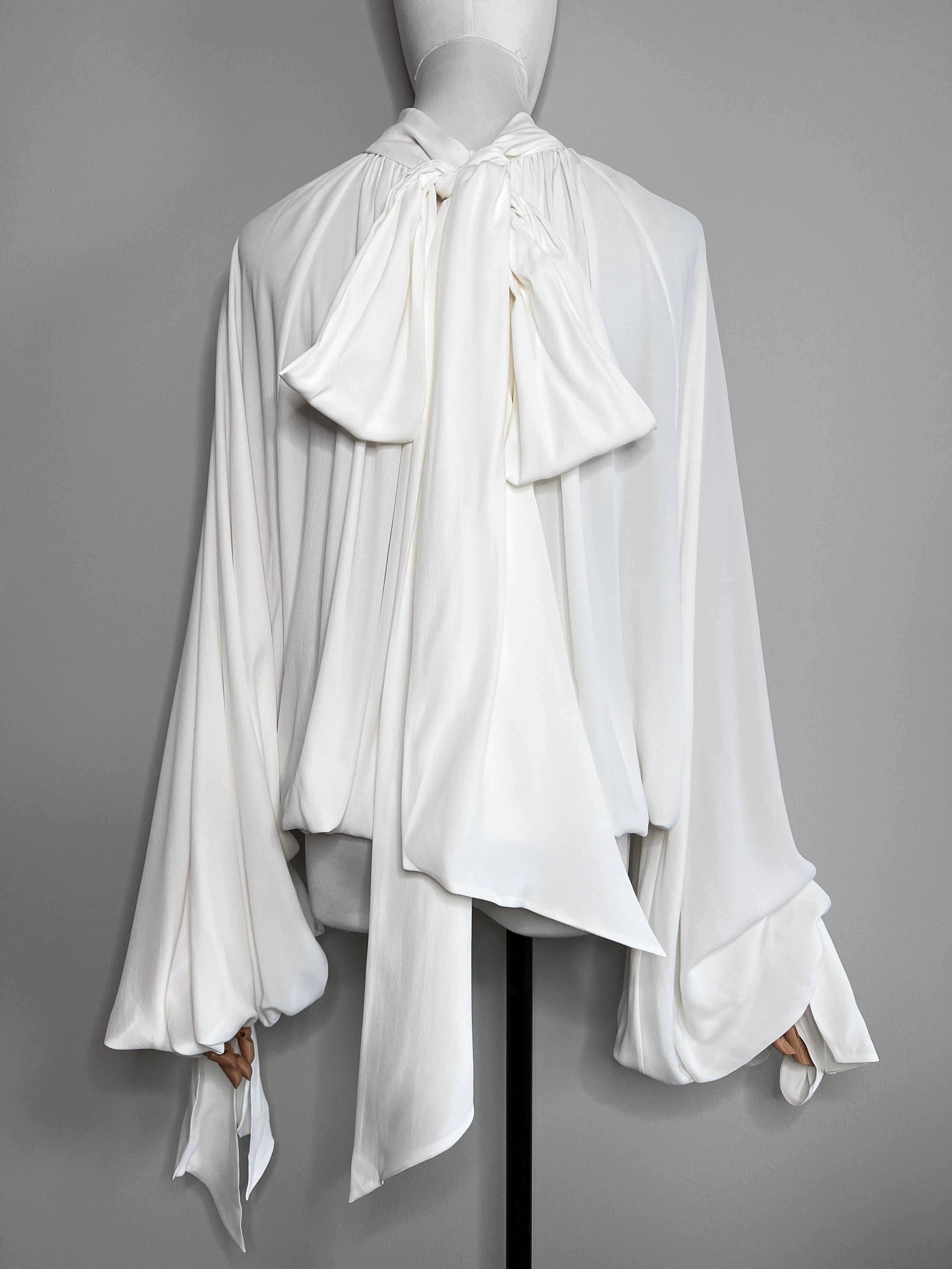 Vintage style solid casual detailed longsleeved blouse - KRISTINA FIDELSKAYA