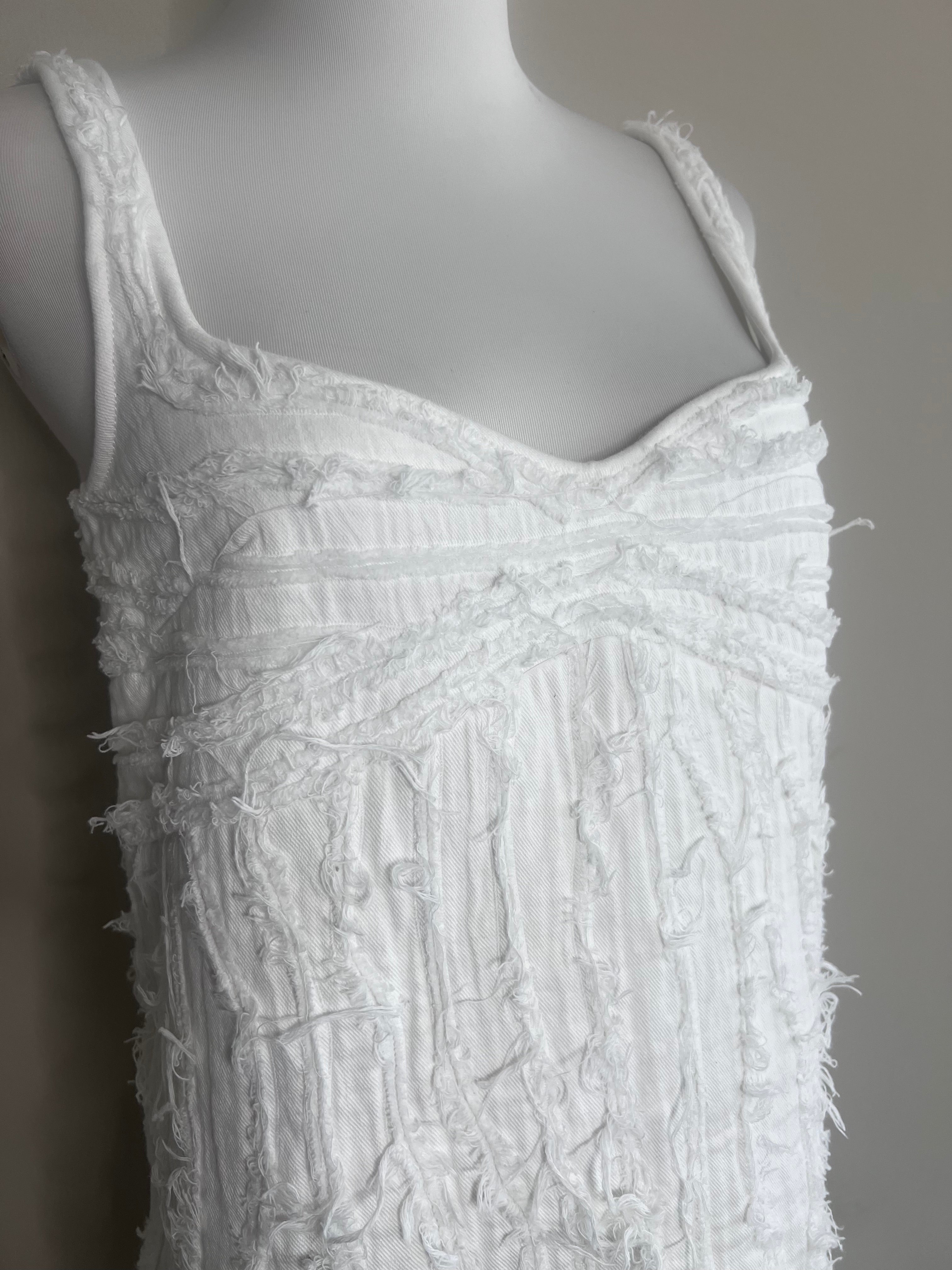 White mini fringing dress - AND OTHER STORIES