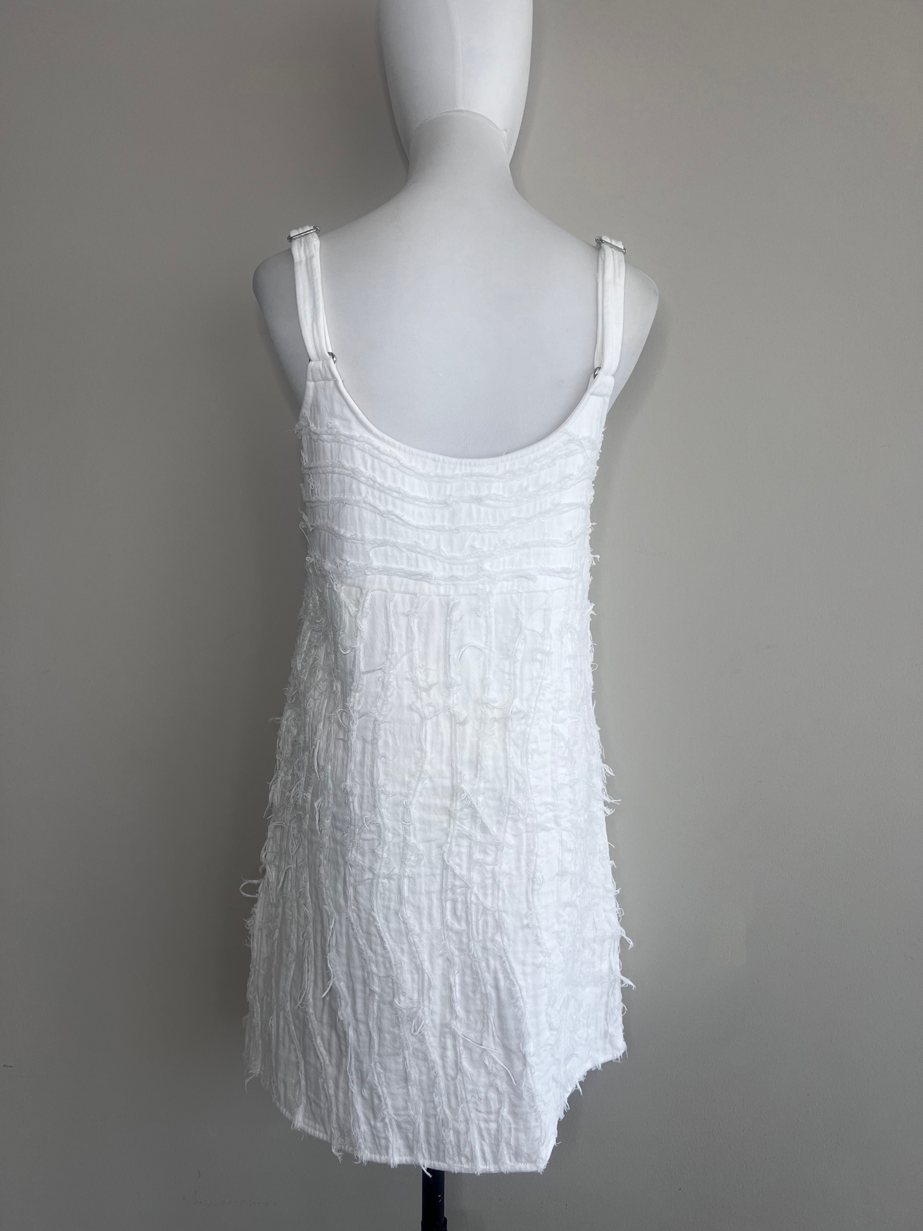 White mini fringing dress - AND OTHER STORIES