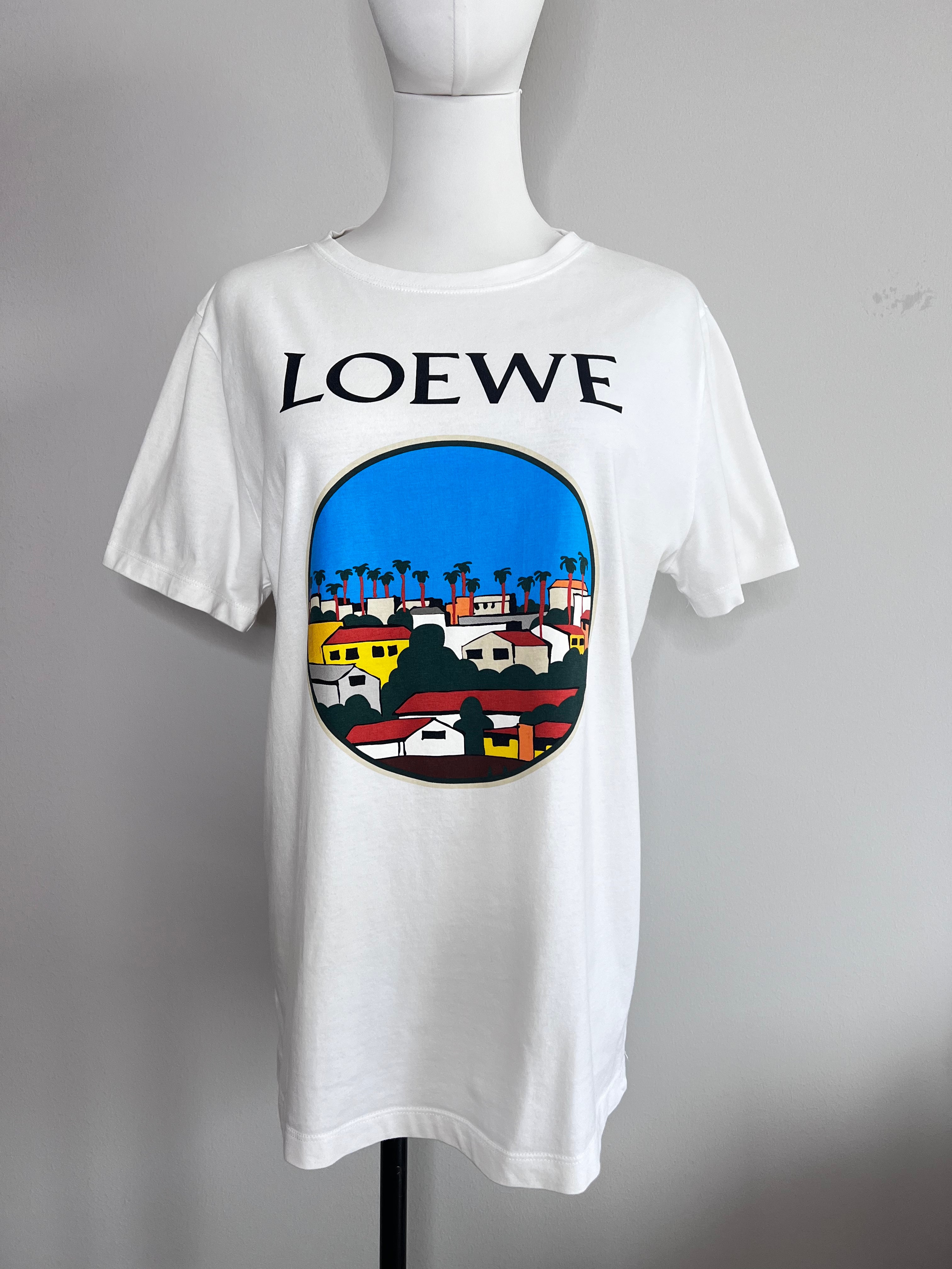 White print logo tees - LOEWE