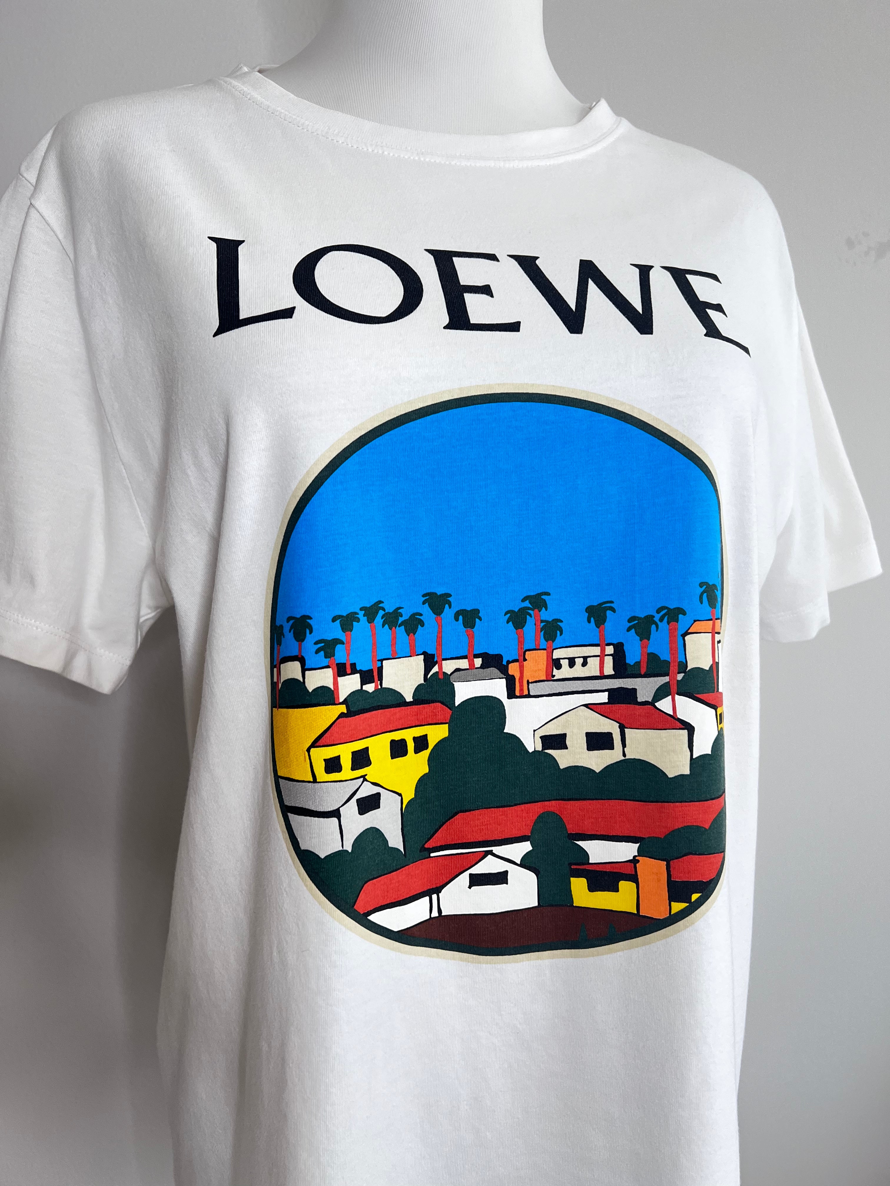 White print logo tees - LOEWE