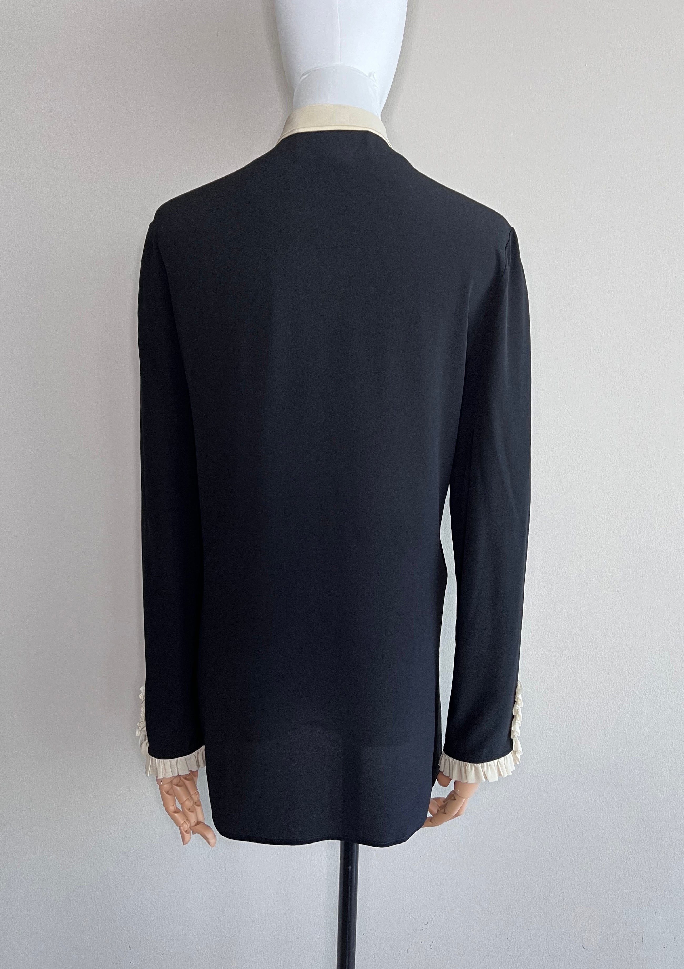 Black with pearl Button Down longsleeves - GUCCI